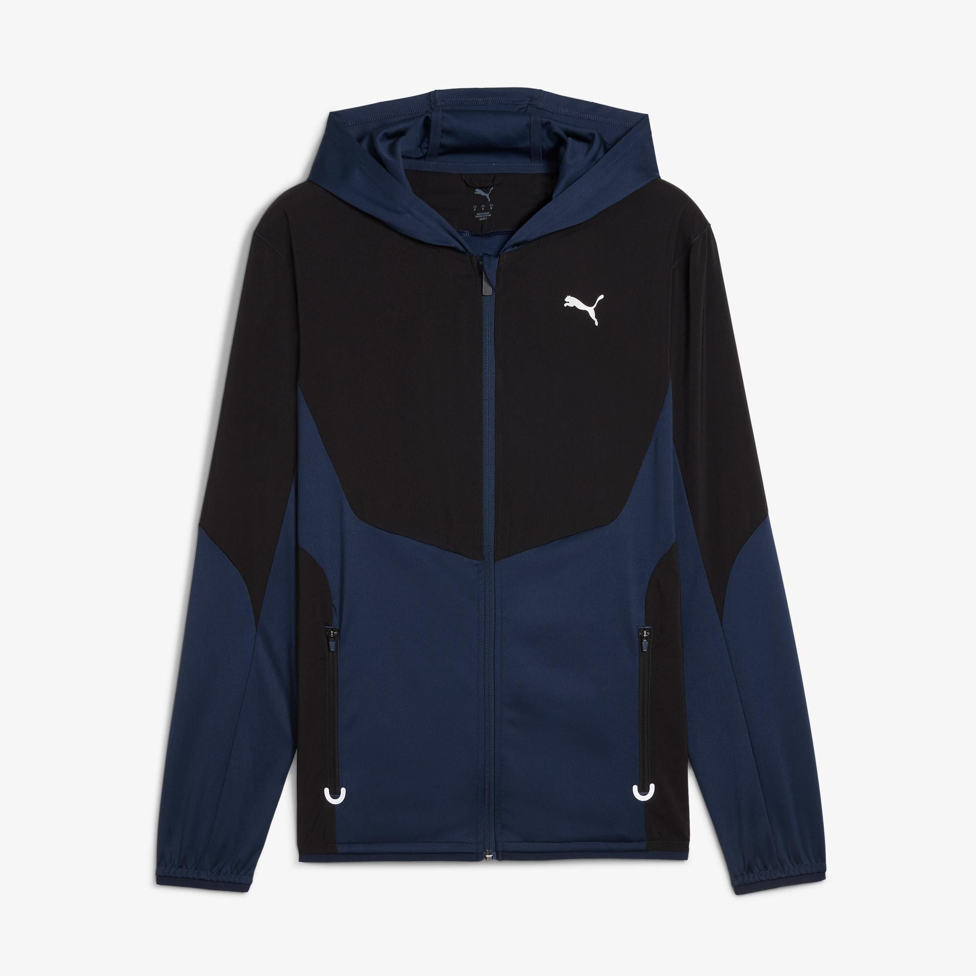 Puma Flex Fabric Mix Erkek Lacivert Antrenman Ceketi