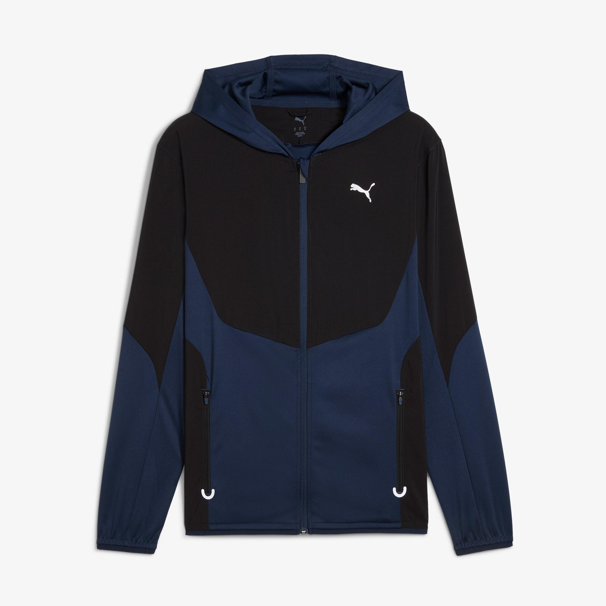 Puma Flex Fabric Mix Erkek Lacivert Antrenman Ceketi