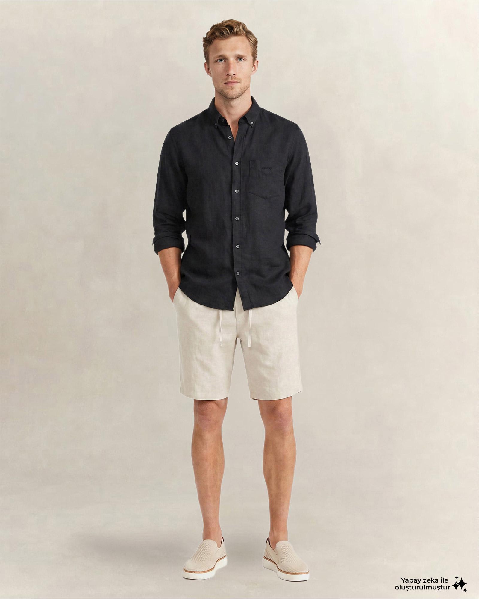GANT Erkek Siyah Regular Fit Gömlek