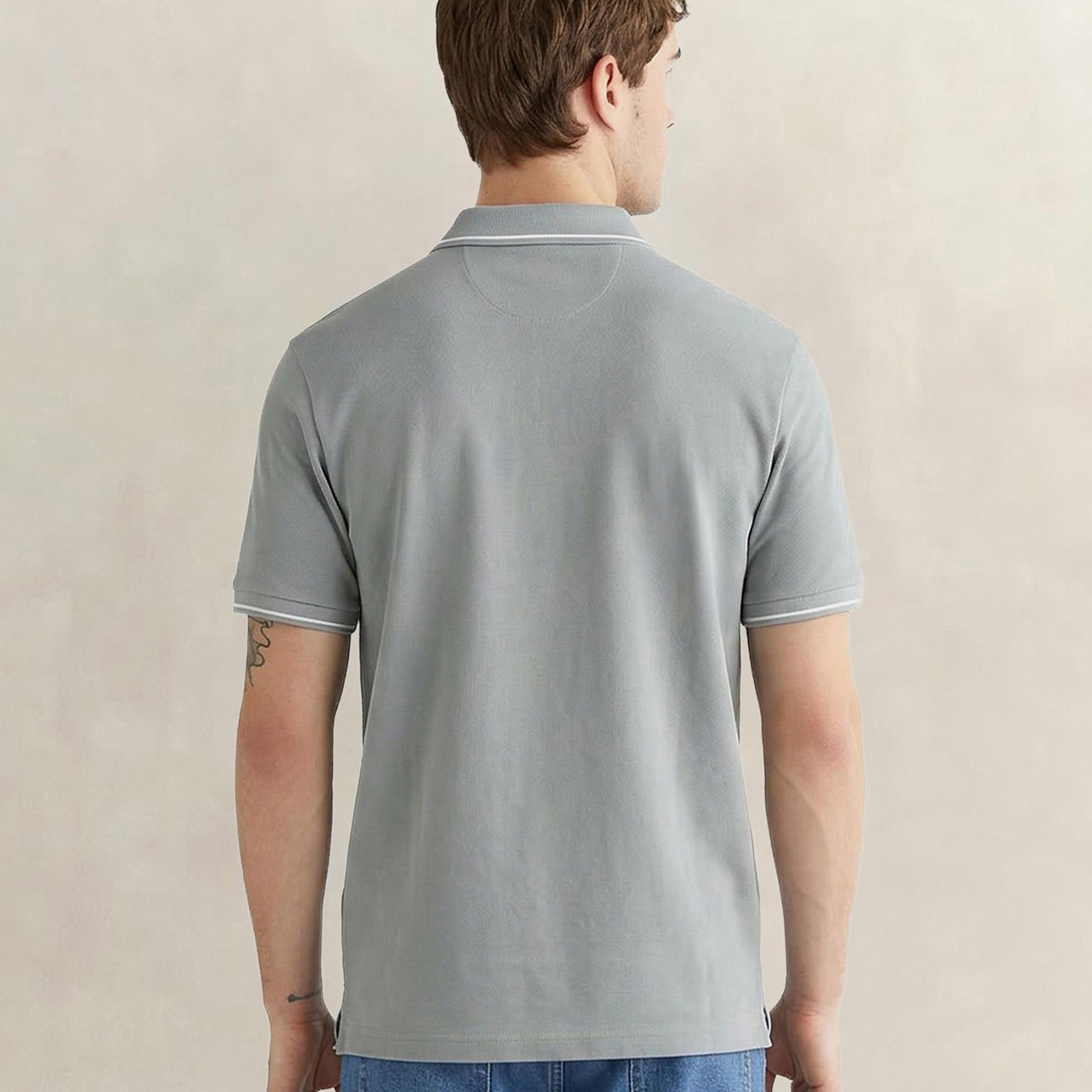 GANT Erkek Yeşil Regular Fit Polo Yaka T-Shirt