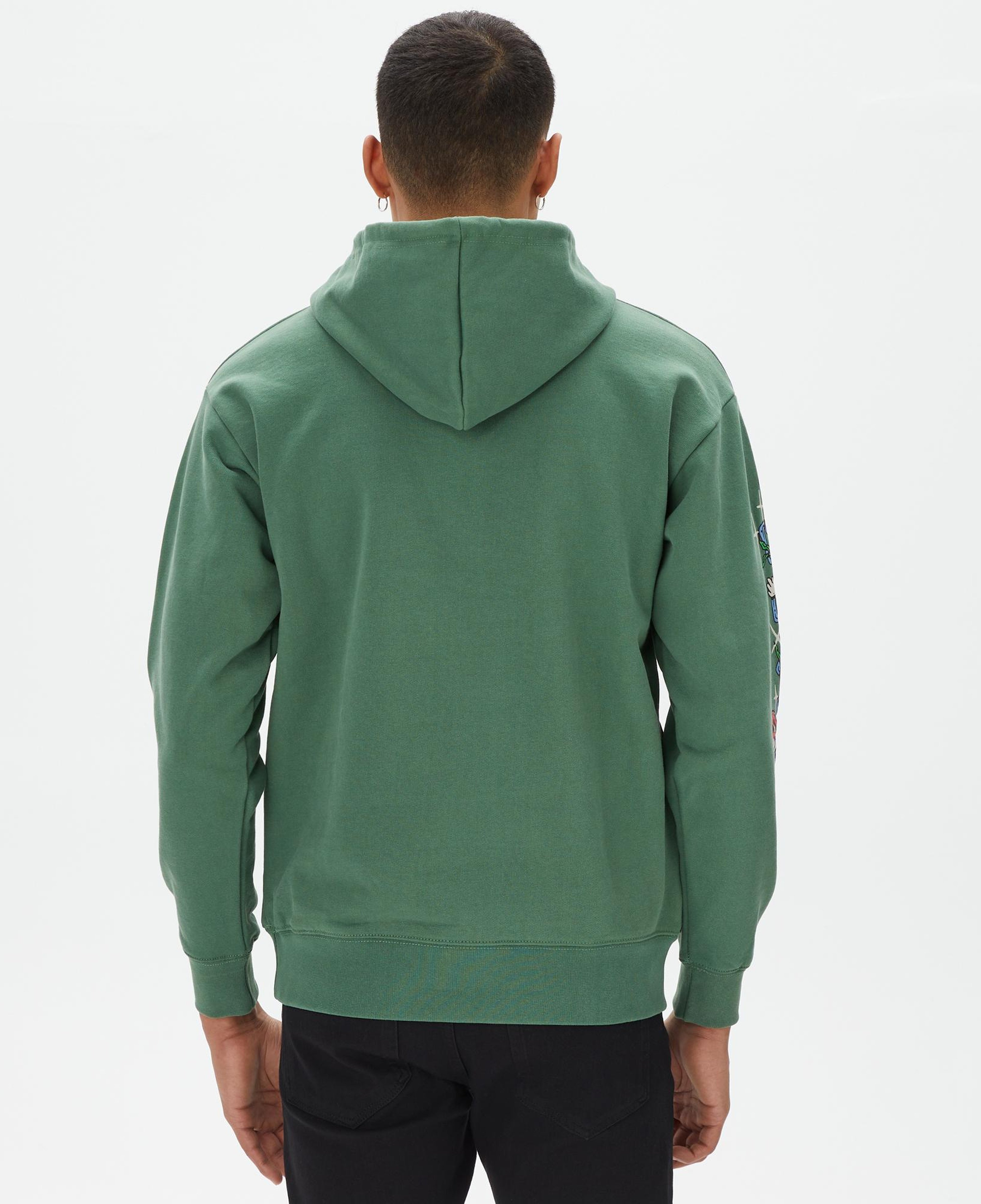 Market Fantasy Farm Pullover Erkek Yeşil Hoodie