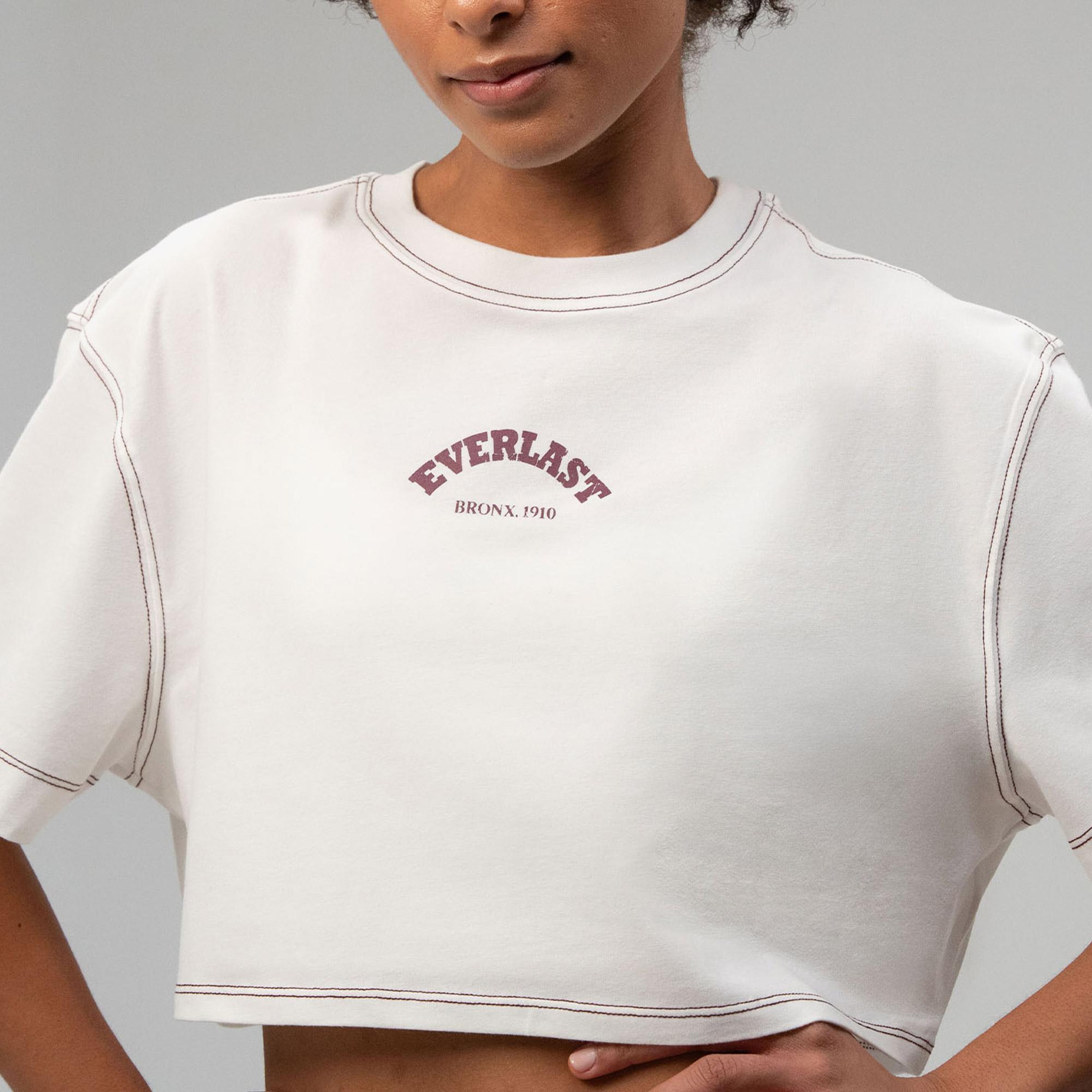 Everlast Graphic Collection Comfort Fit Beyaz Kadın T-Shirt