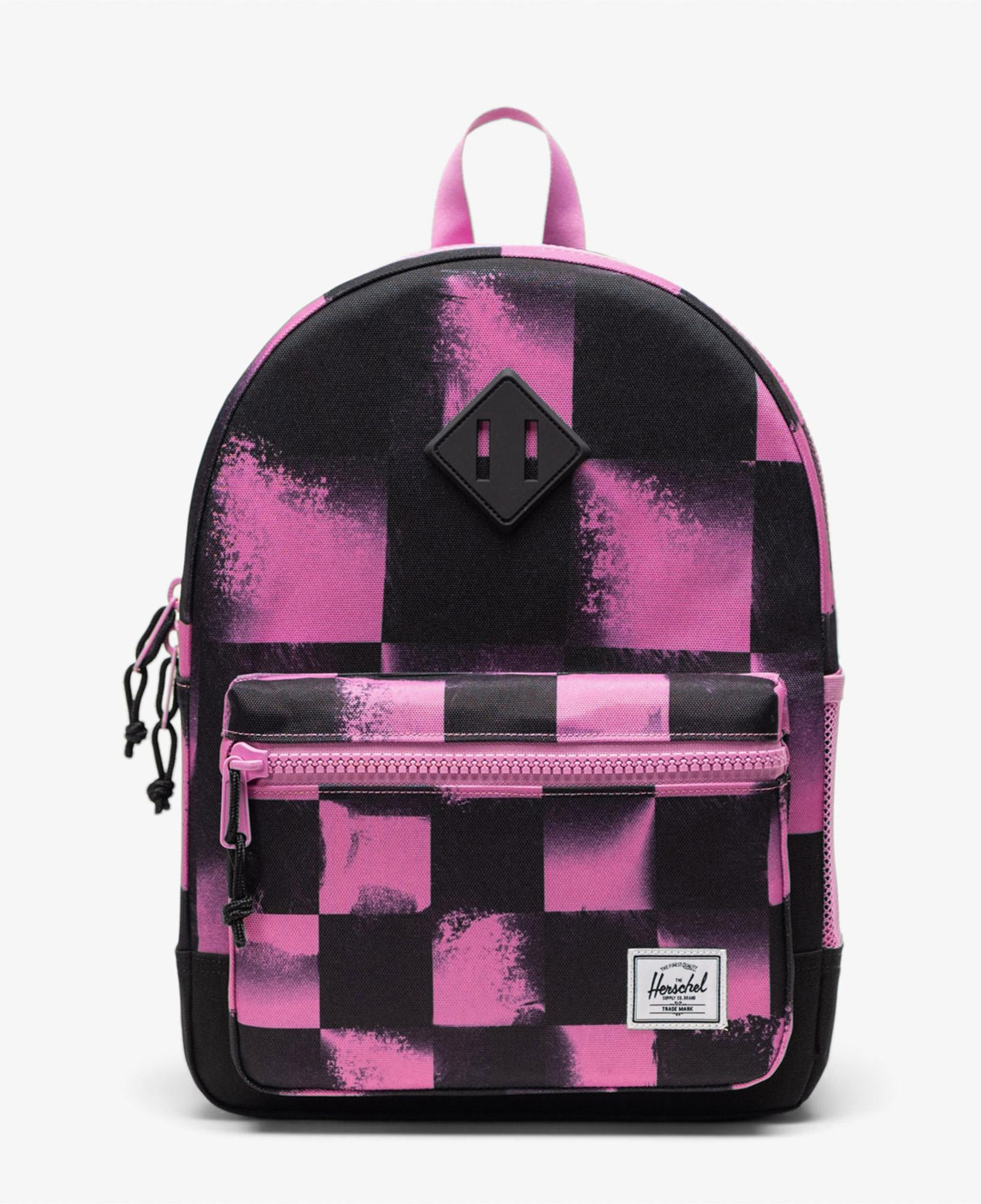 Herschel Supply Co Heritage Checkered Çocuk Siyah/Pembe Sırt Çantası