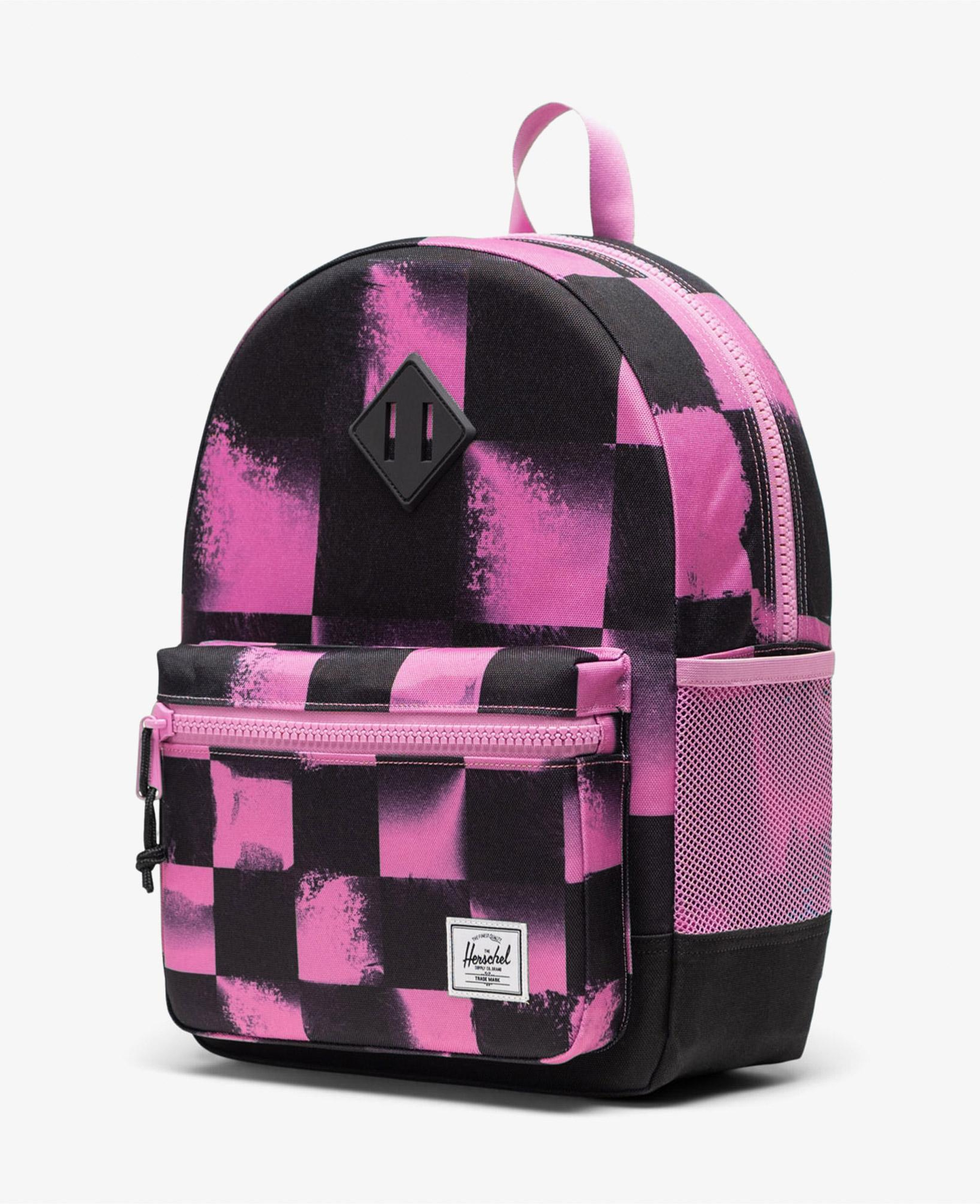 Herschel Supply Co Heritage Checkered Çocuk Siyah/Pembe Sırt Çantası