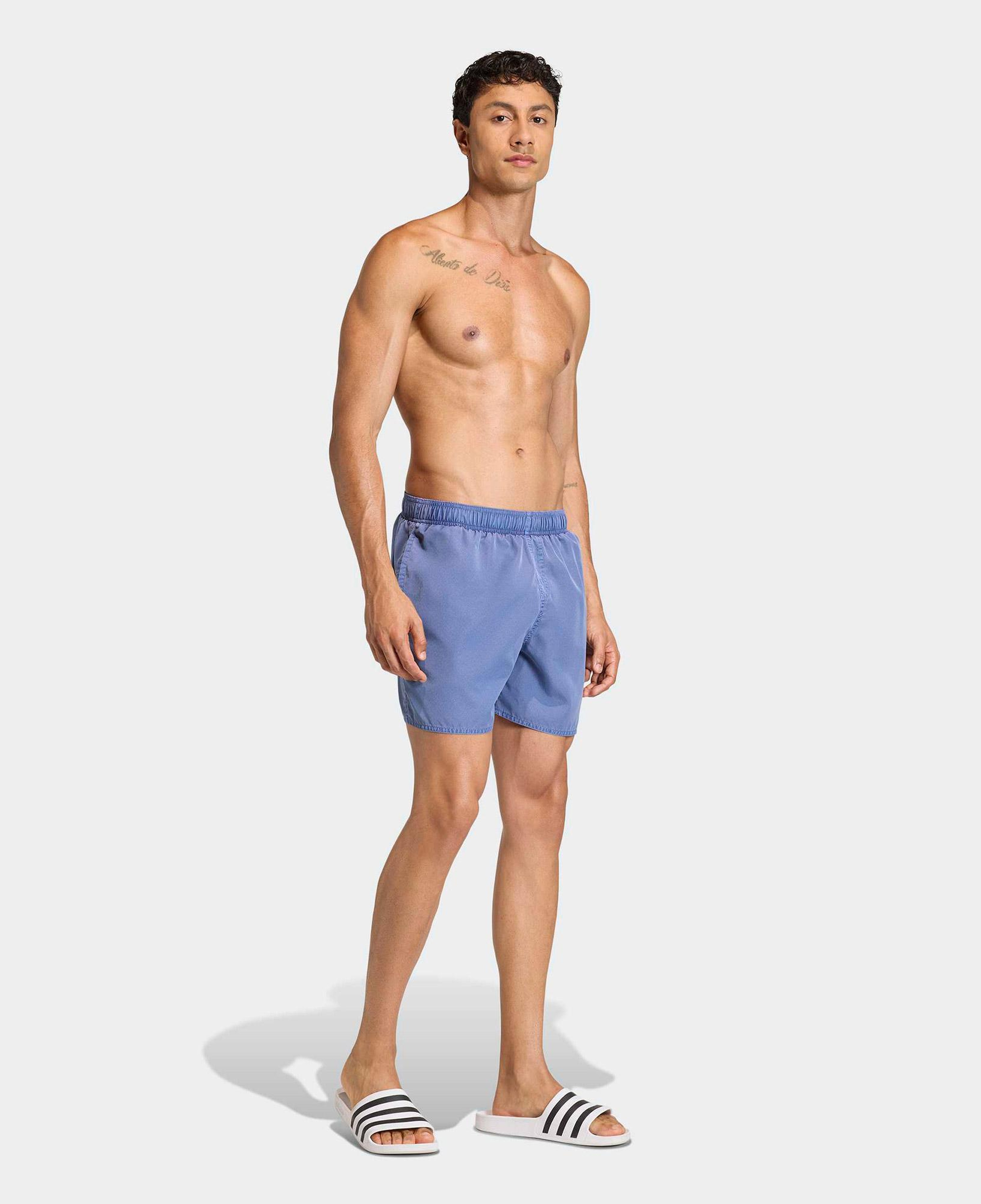 adidas Washed 5 Inch Erkek Mavi Deniz Şortu