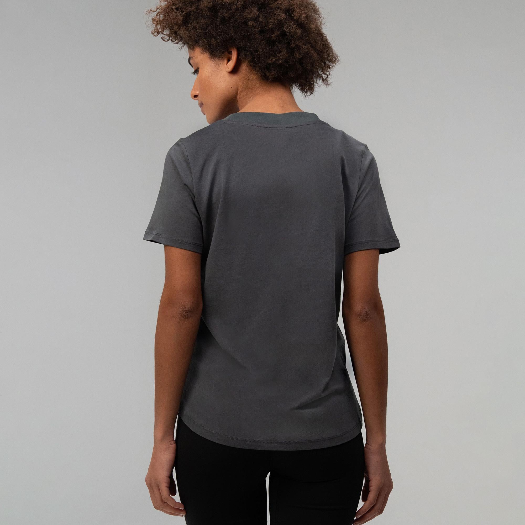 Everlast Graphic Boxing Collection Comfort Fit Gri Kadın T-Shirt