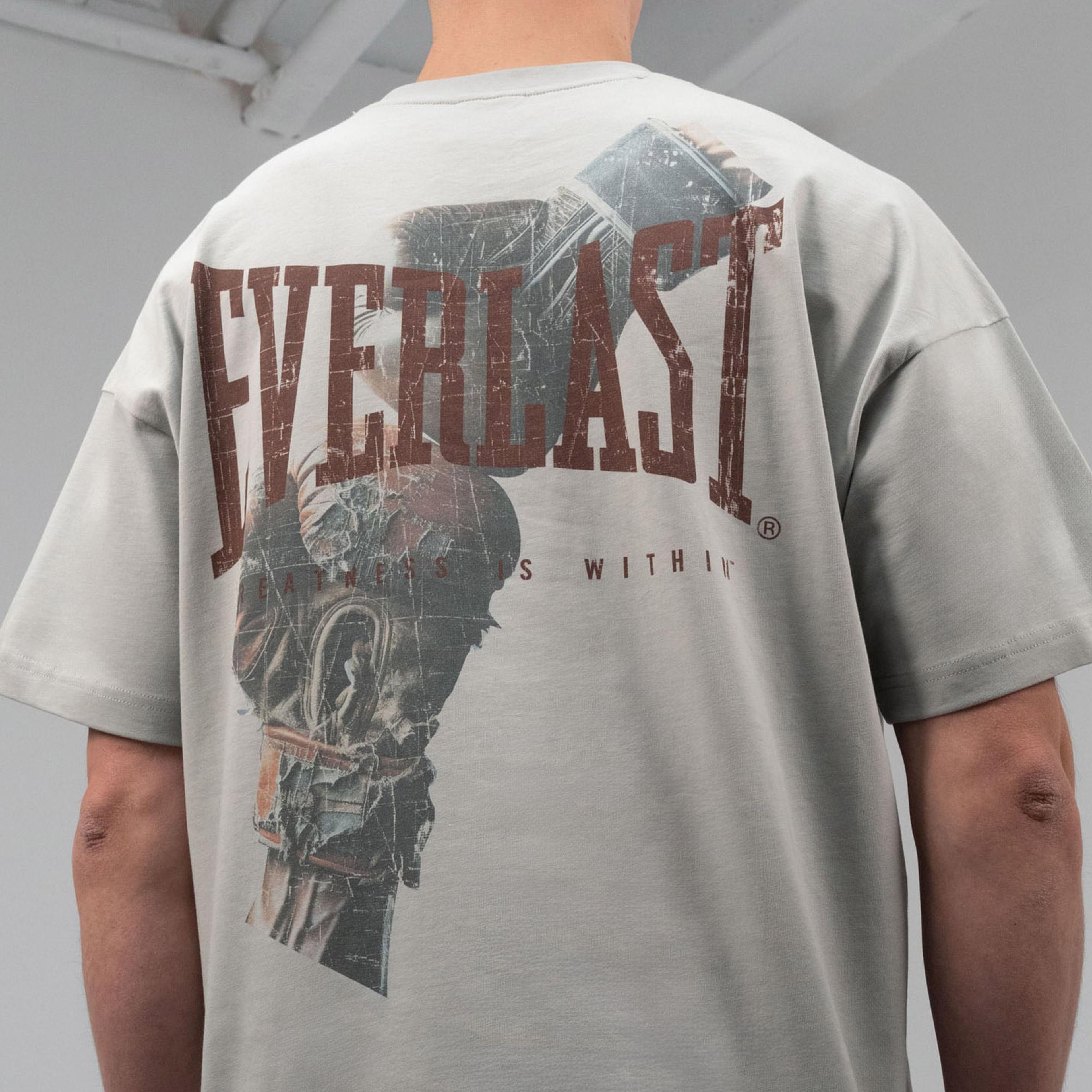 Everlast Boxing Heritage Oversize  Gri Erkek T-Shirt