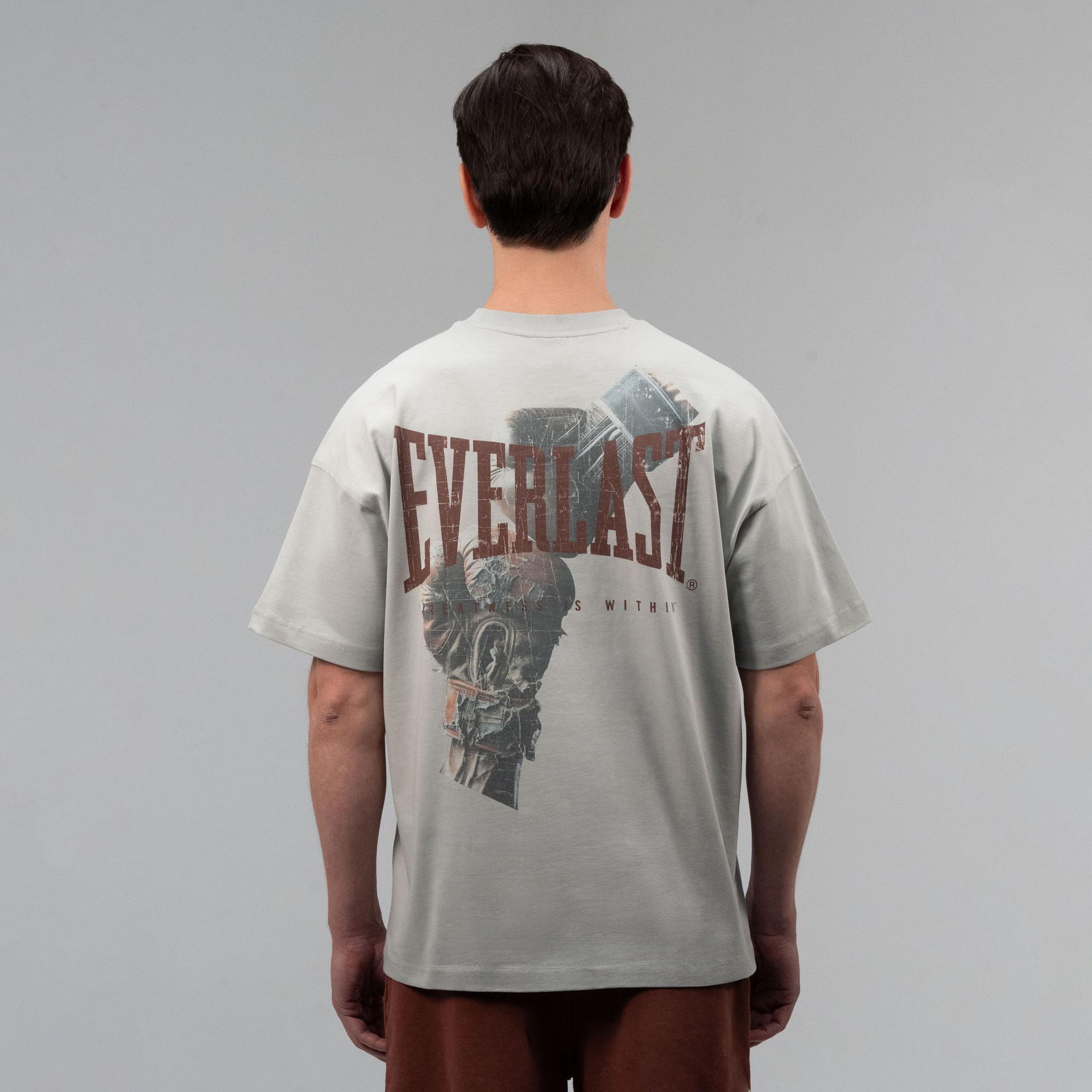 Everlast Boxing Heritage Oversize  Gri Erkek T-Shirt