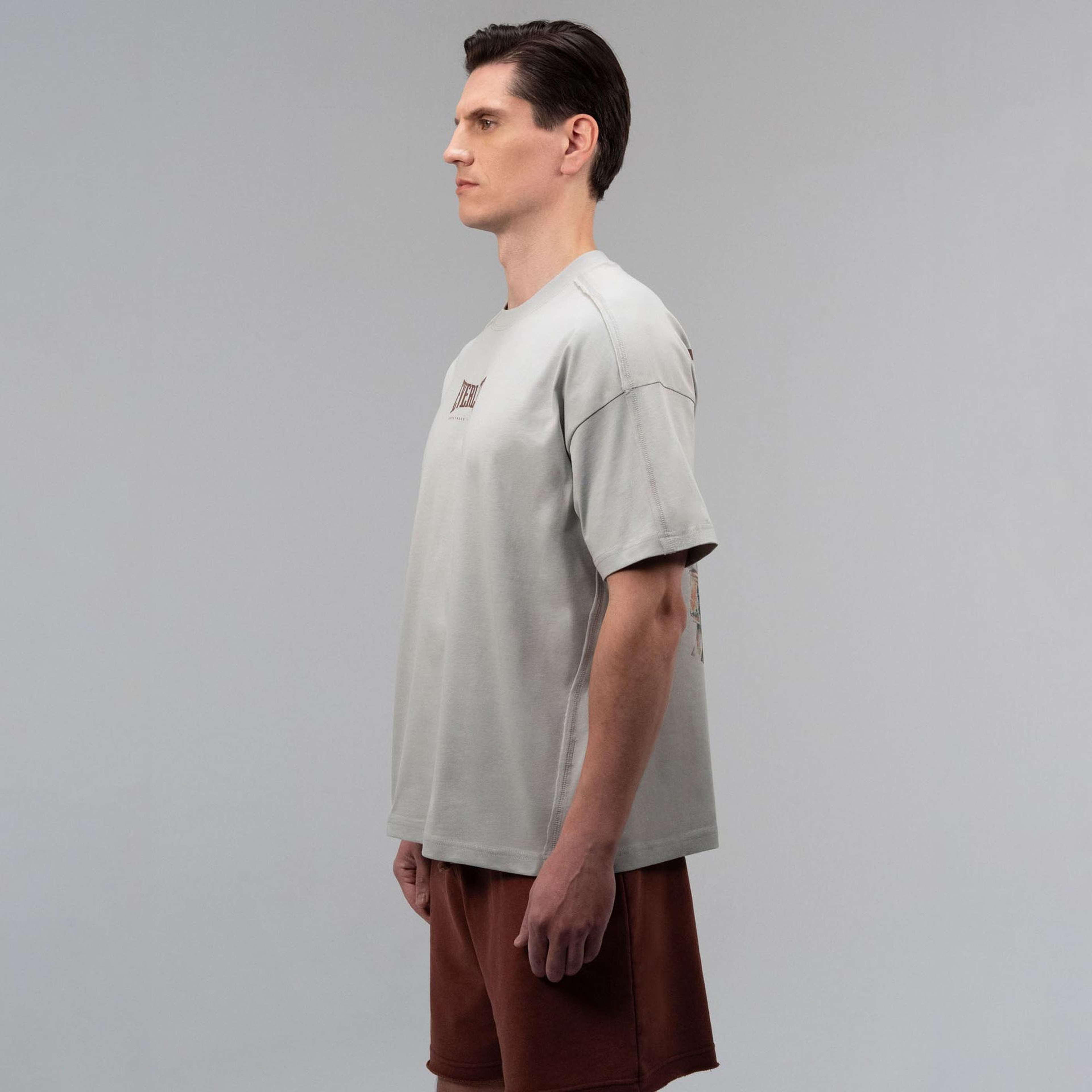 Everlast Boxing Heritage Oversize  Gri Erkek T-Shirt