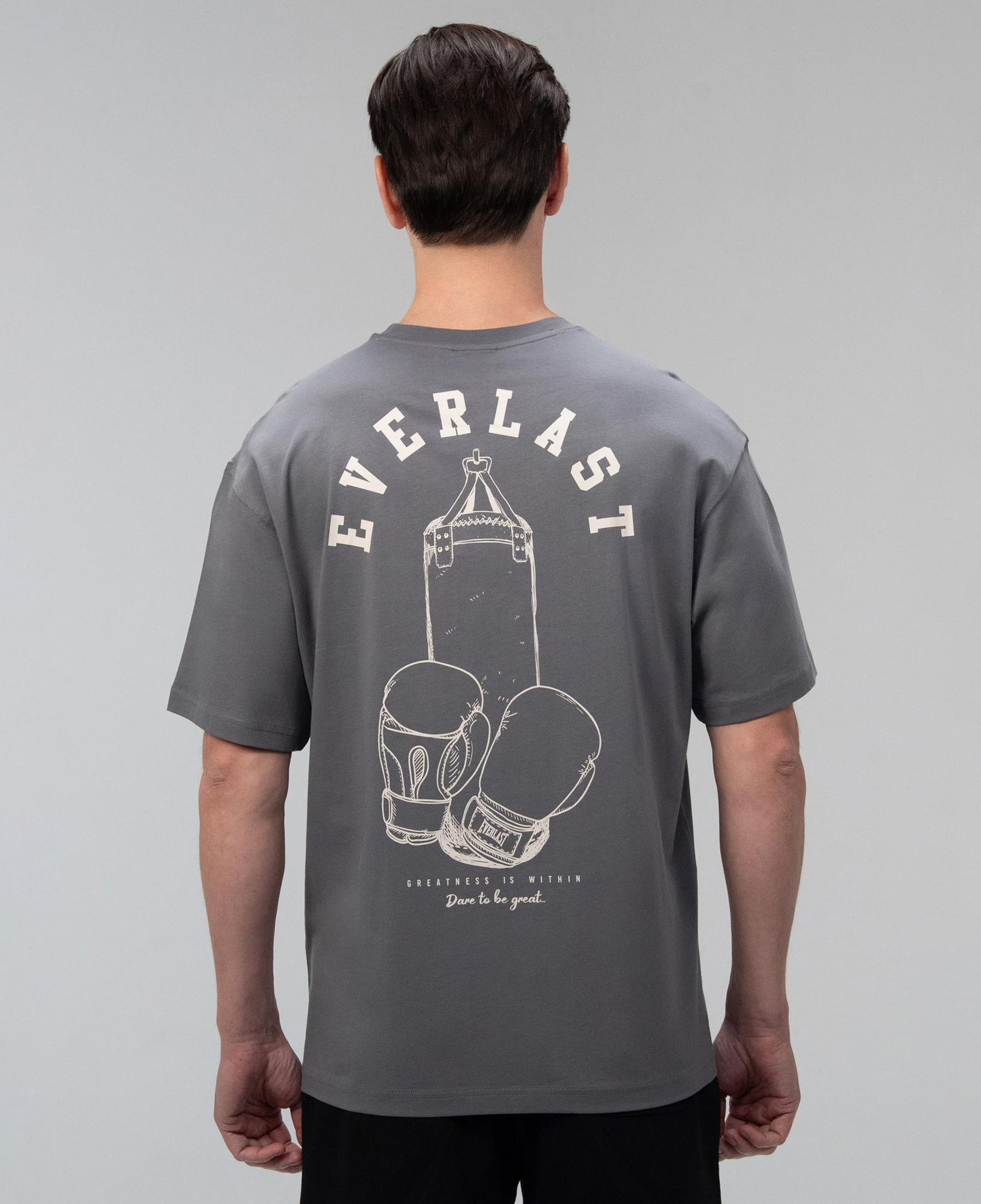 Everlast Graphic Collection Comfort Fit Gri Erkek T-Shirt