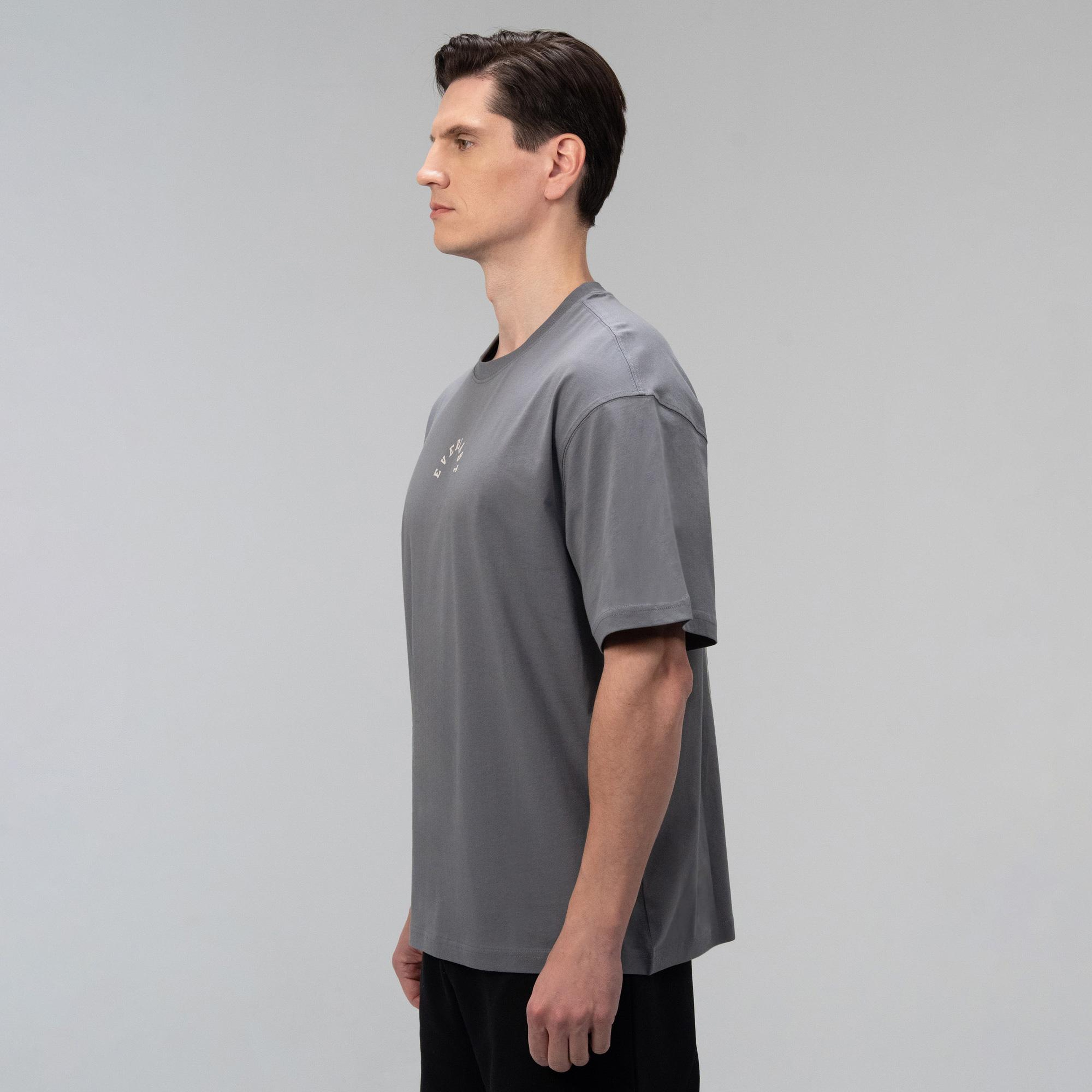 Everlast Graphic Collection Comfort Fit  Gri Erkek T-Shirt
