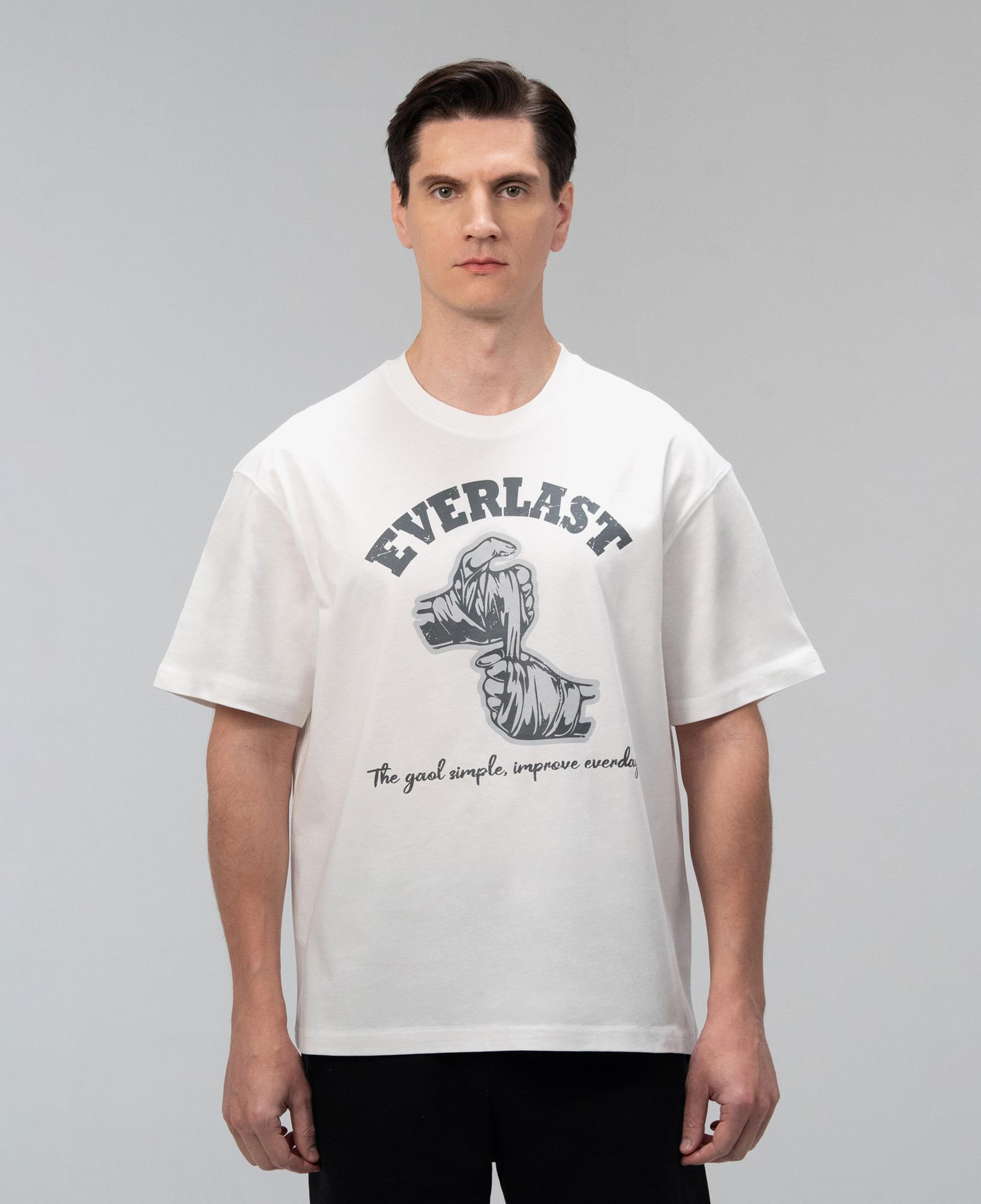 Everlast Graphic Collection Comfort Fit Beyaz Erkek T-Shirt