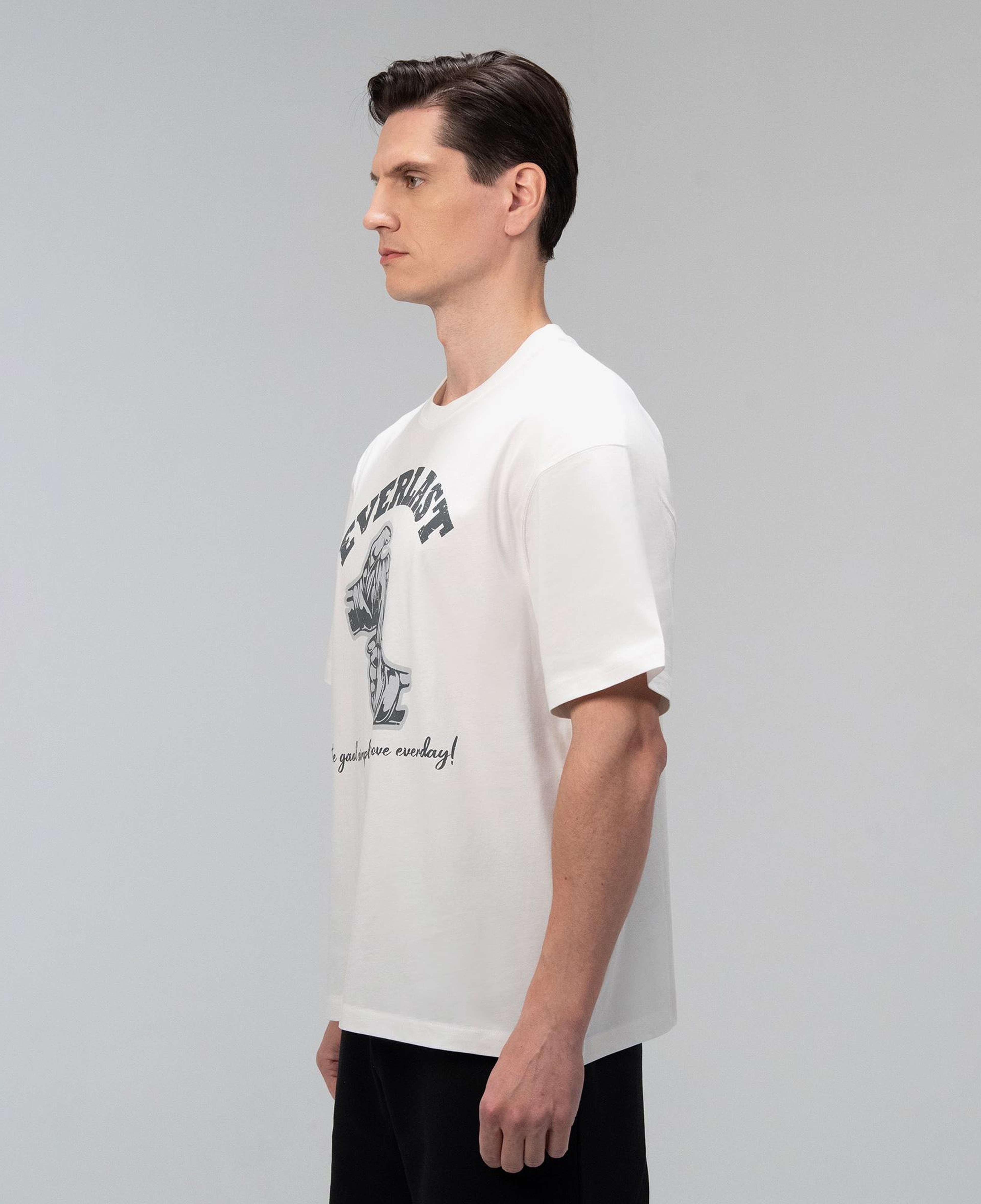 Everlast Graphic Collection Comfort Fit Beyaz Erkek T-Shirt