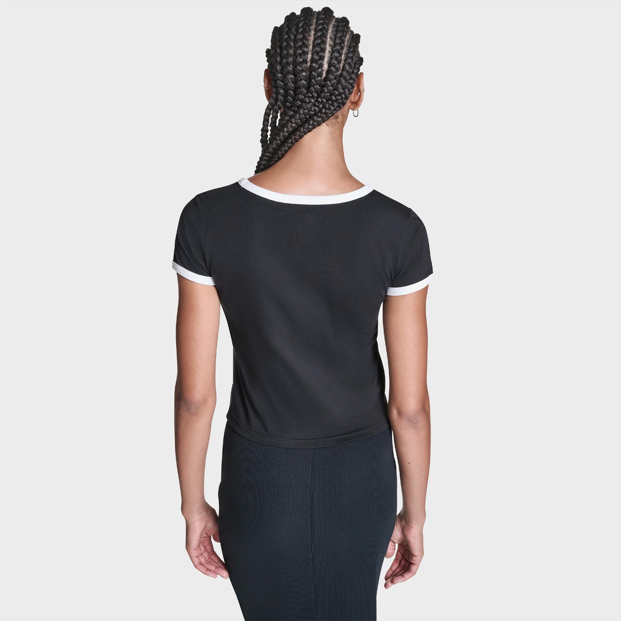 Converse Kadın Siyah T-Shirt