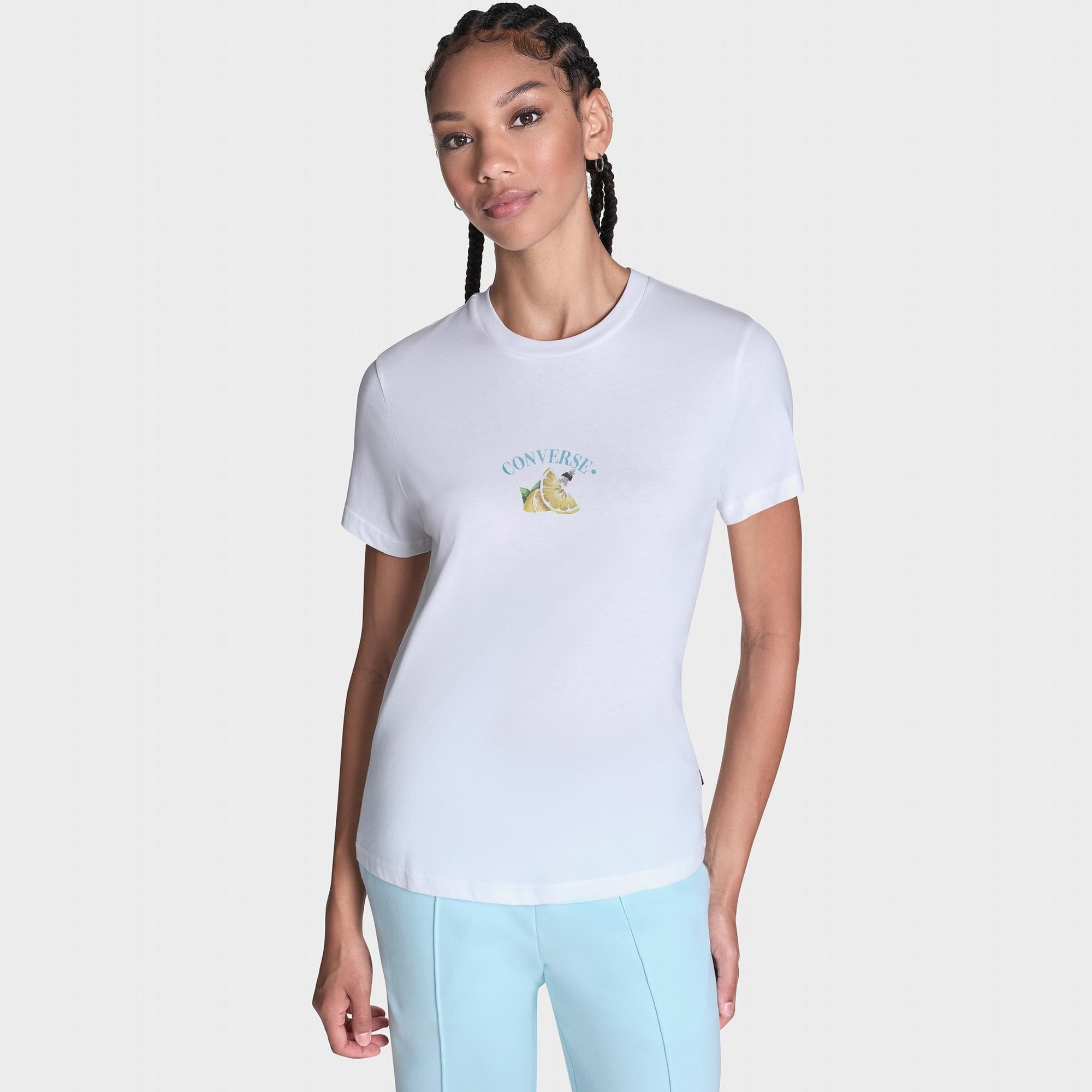 Converse Kadın Beyaz T-Shirt