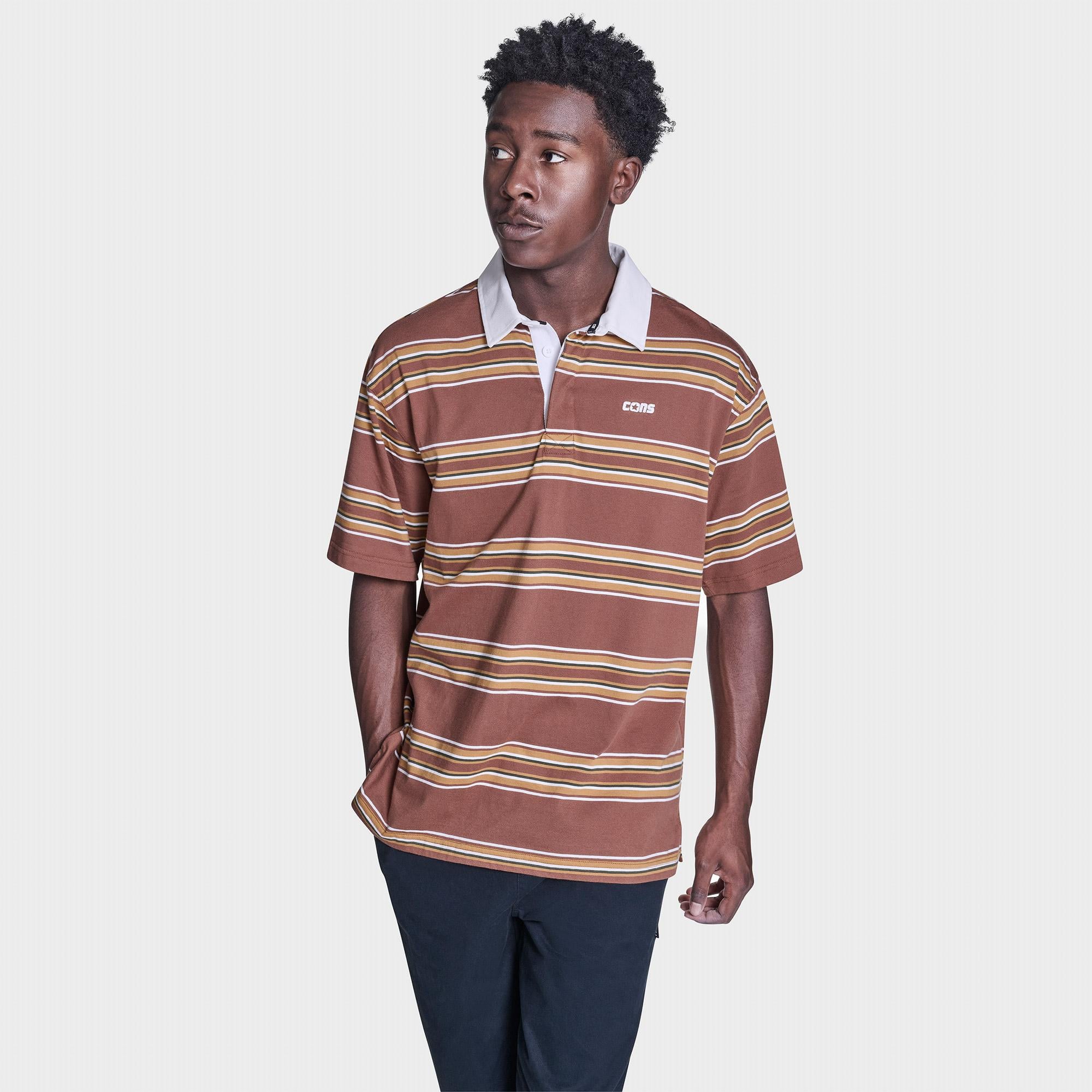 Converse Erkek Kahverengi CONS Polo T-Shirt