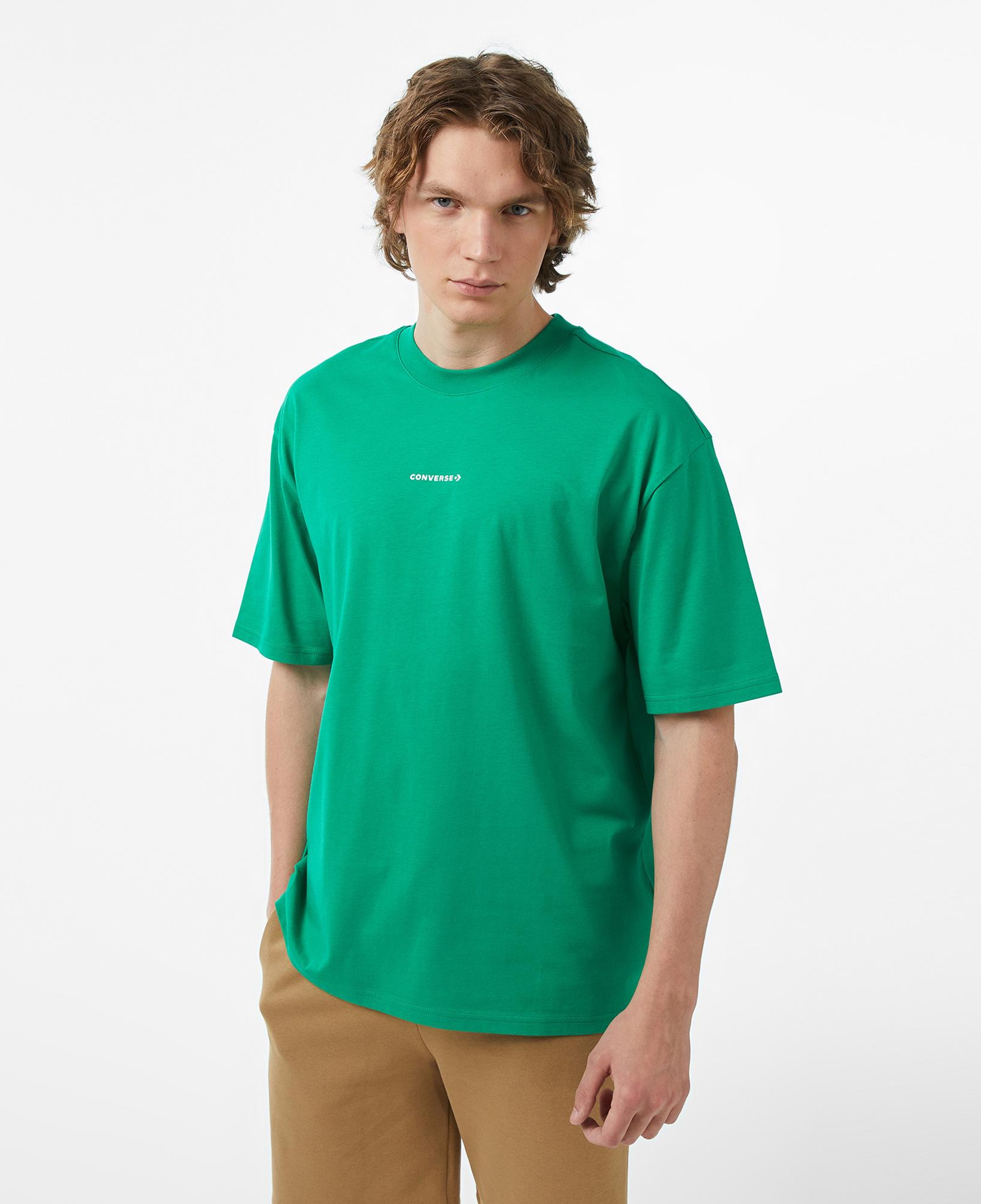 Converse Erkek Yeşil Grafik Baskılı T-Shirt