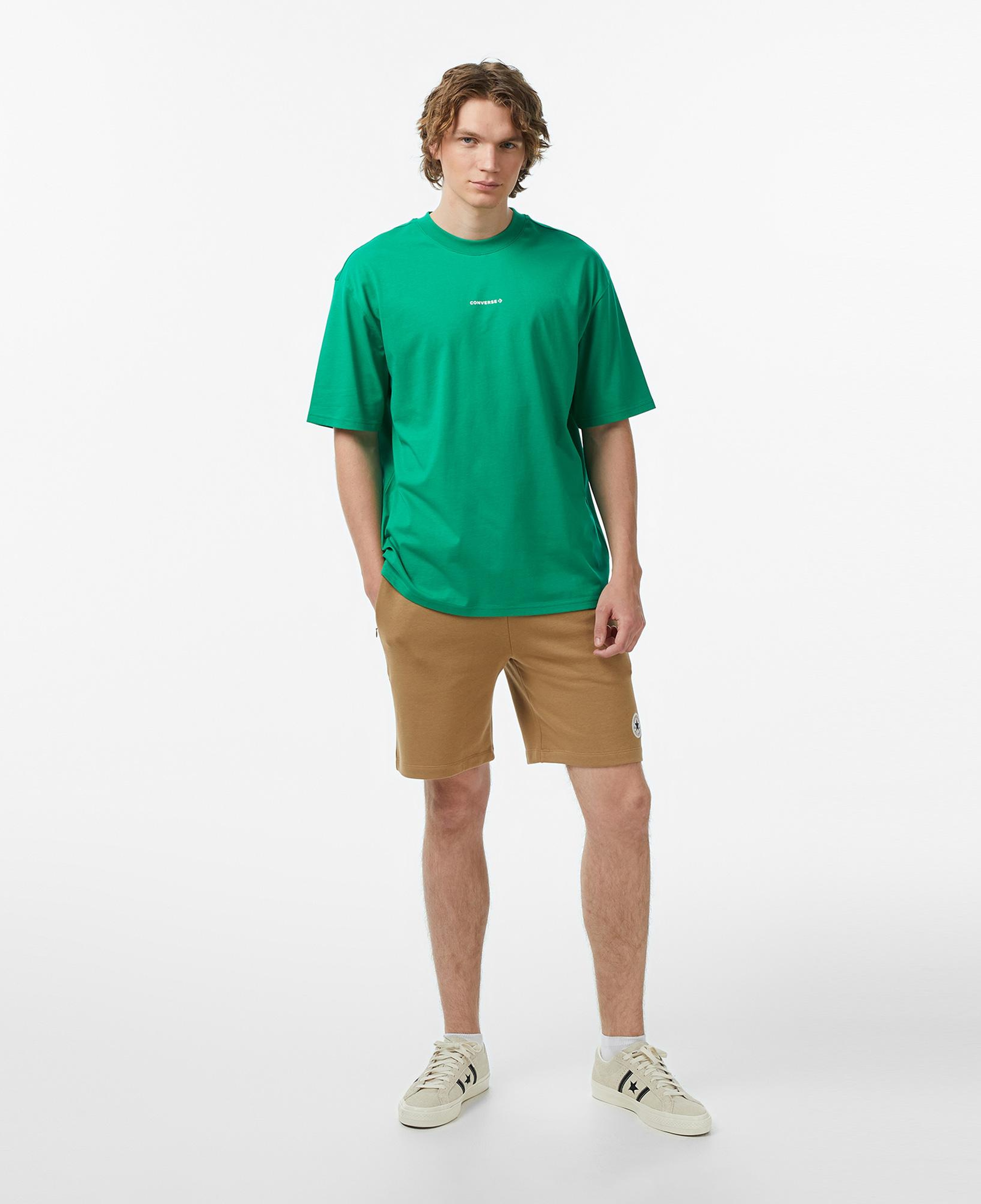 Converse Erkek Yeşil Grafik Baskılı T-Shirt