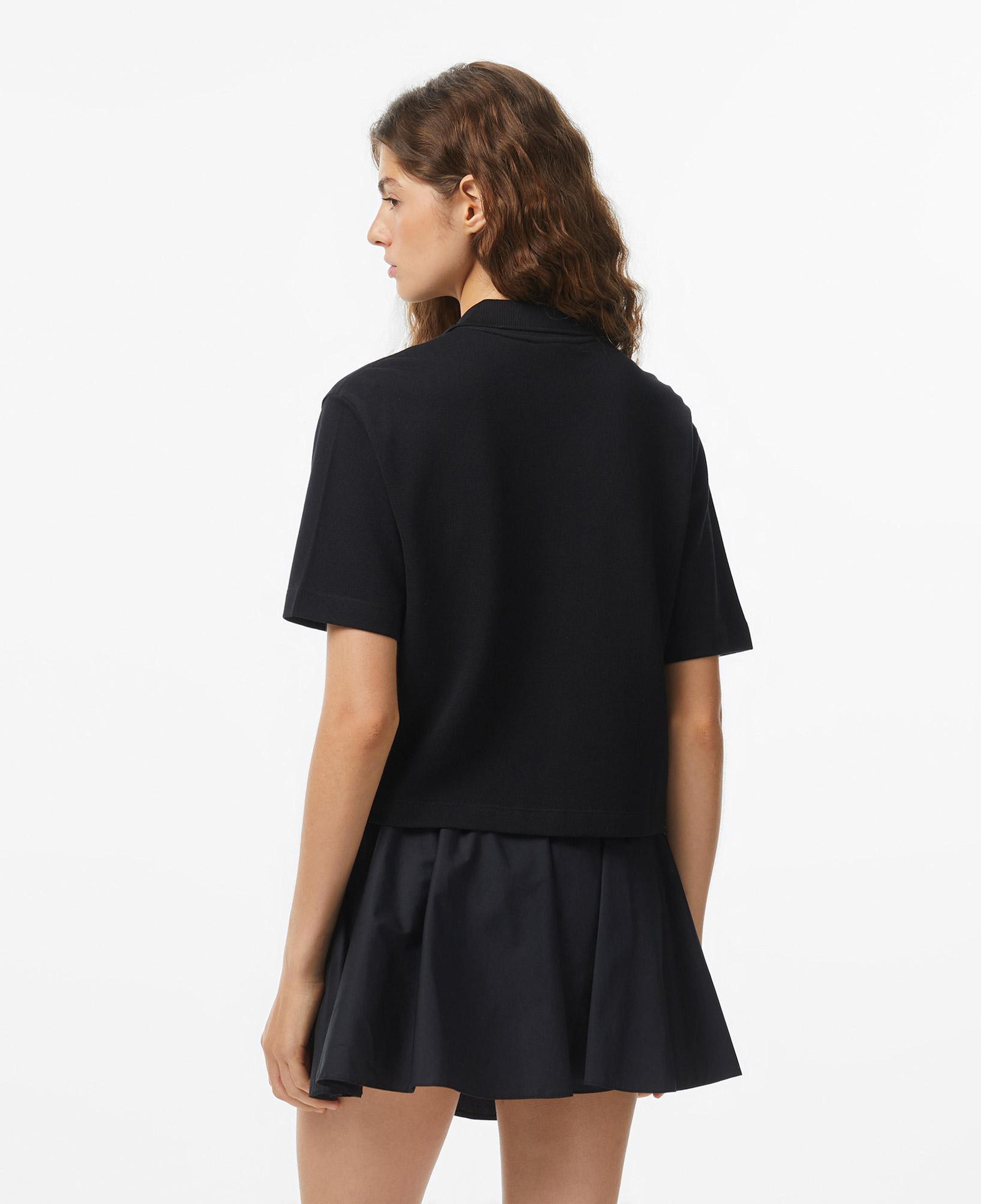 Converse Kadın Siyah Polo Yaka T-Shirt