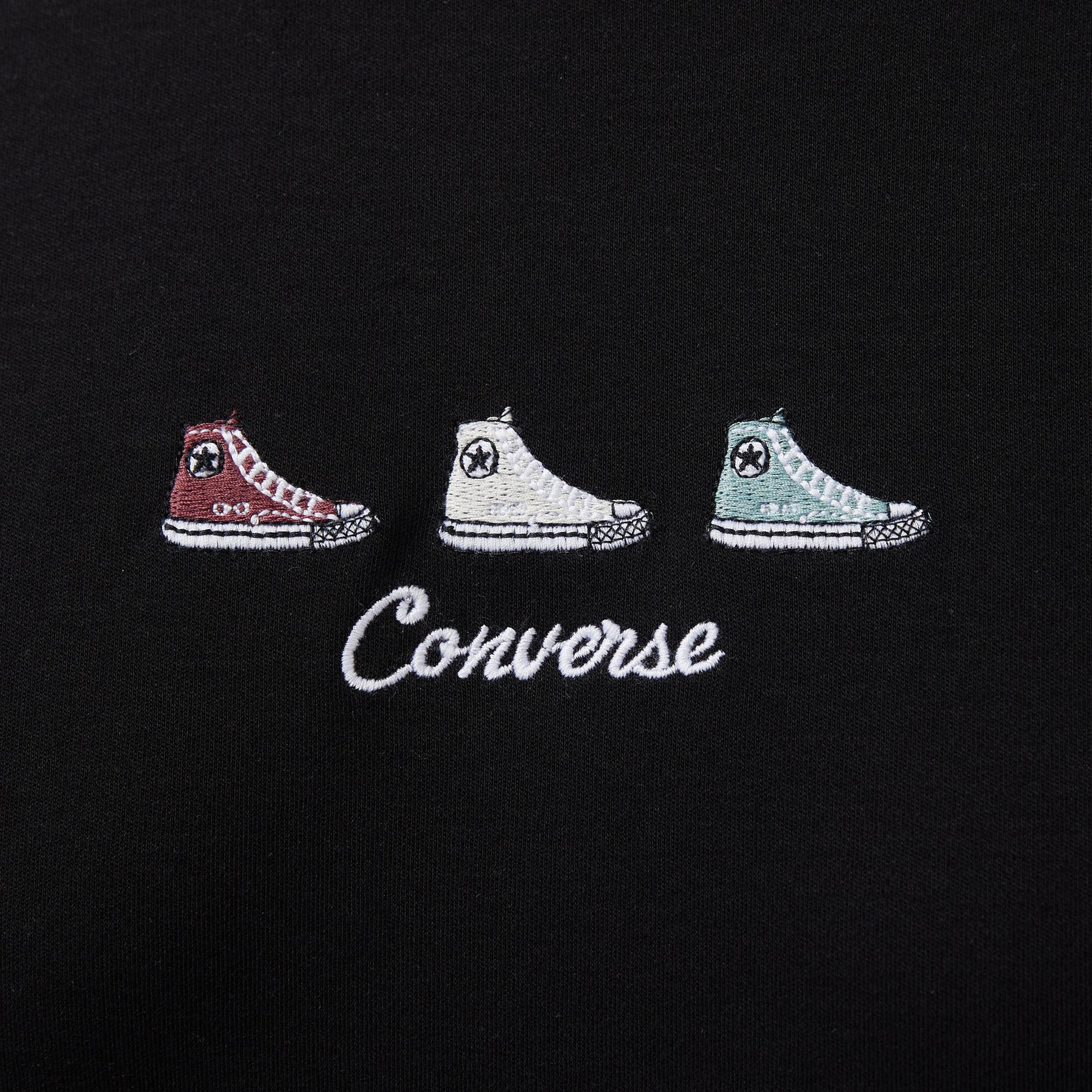 Converse Kadın Siyah T-Shirt