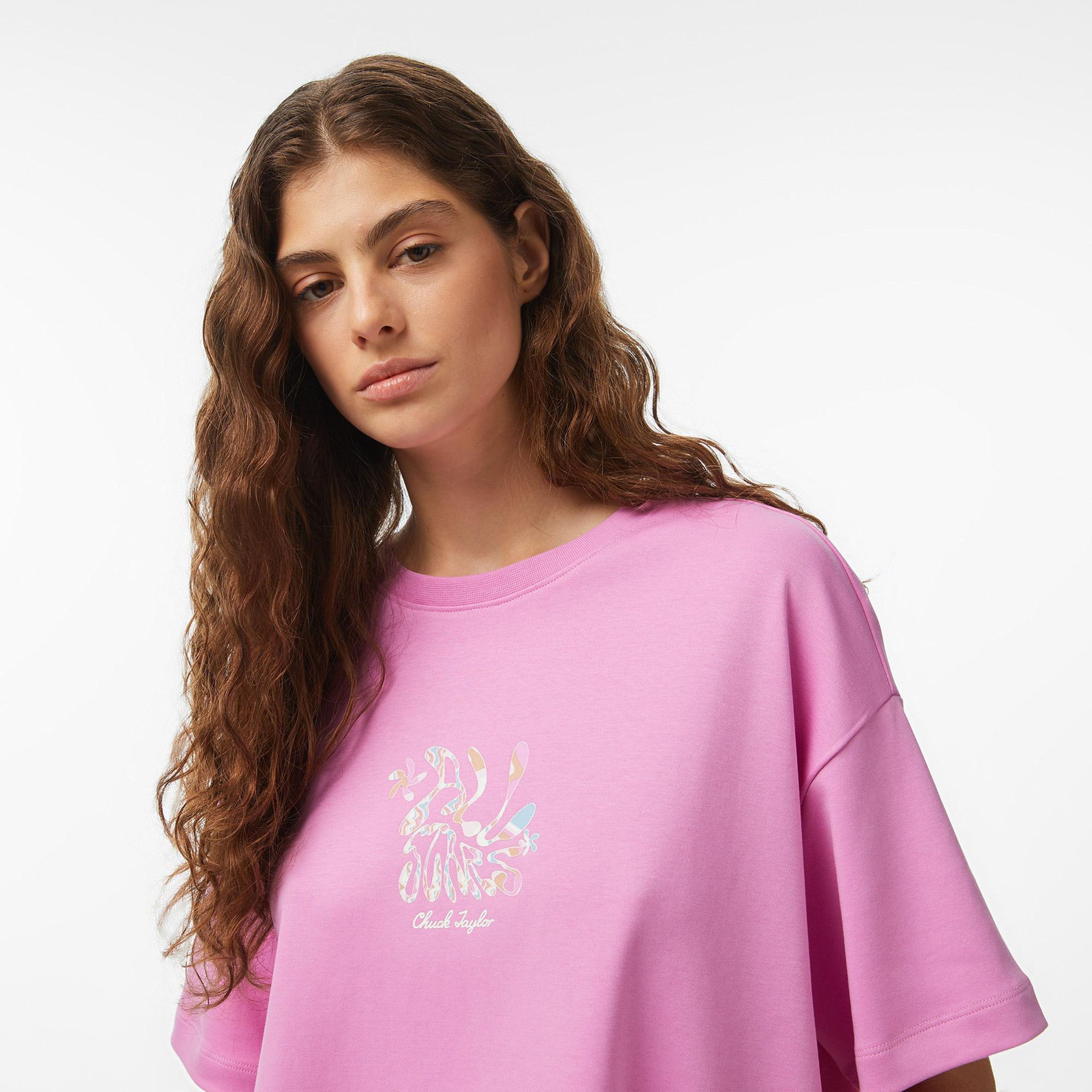 Converse Kadın Pembe T-Shirt