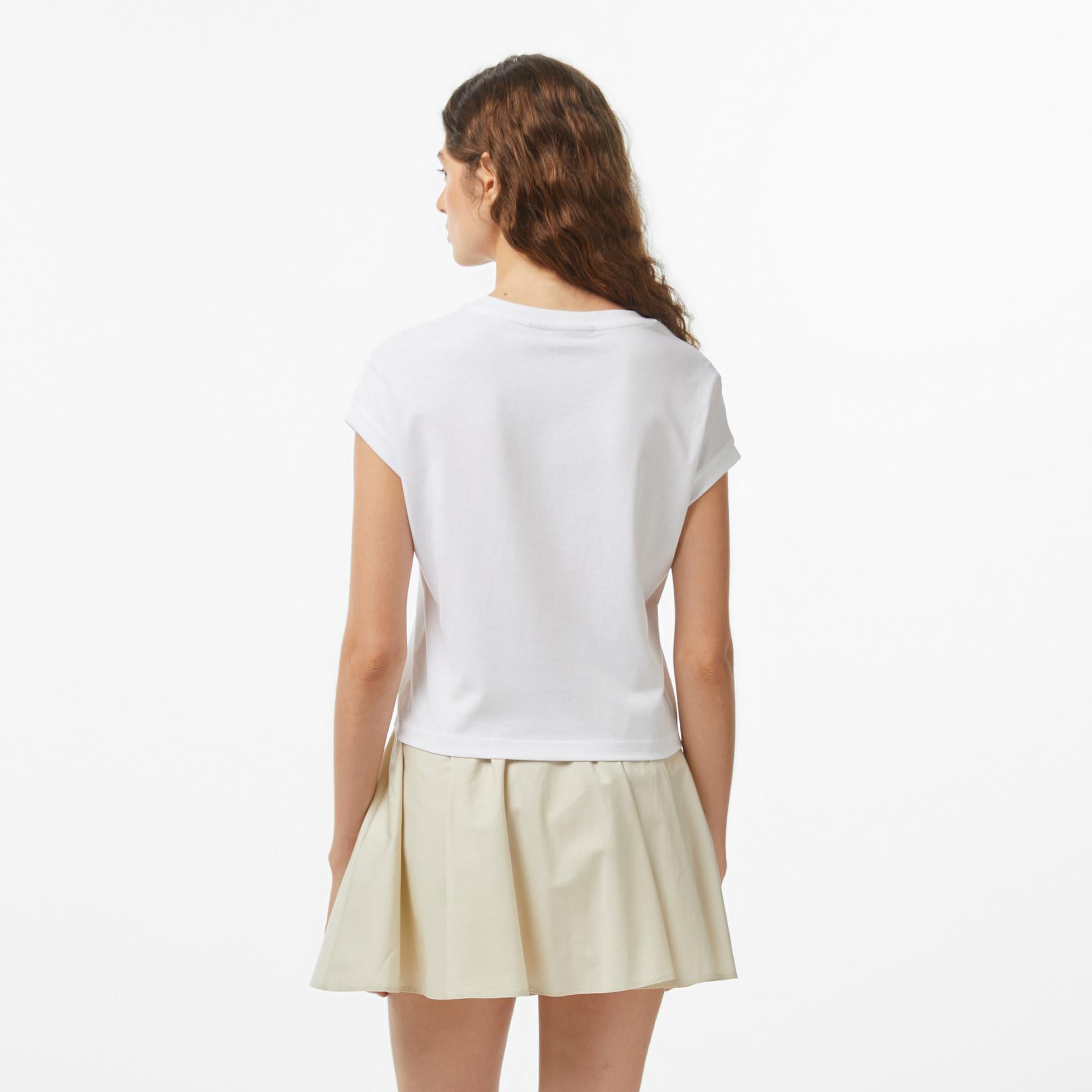 Converse Kadın Beyaz T-Shirt