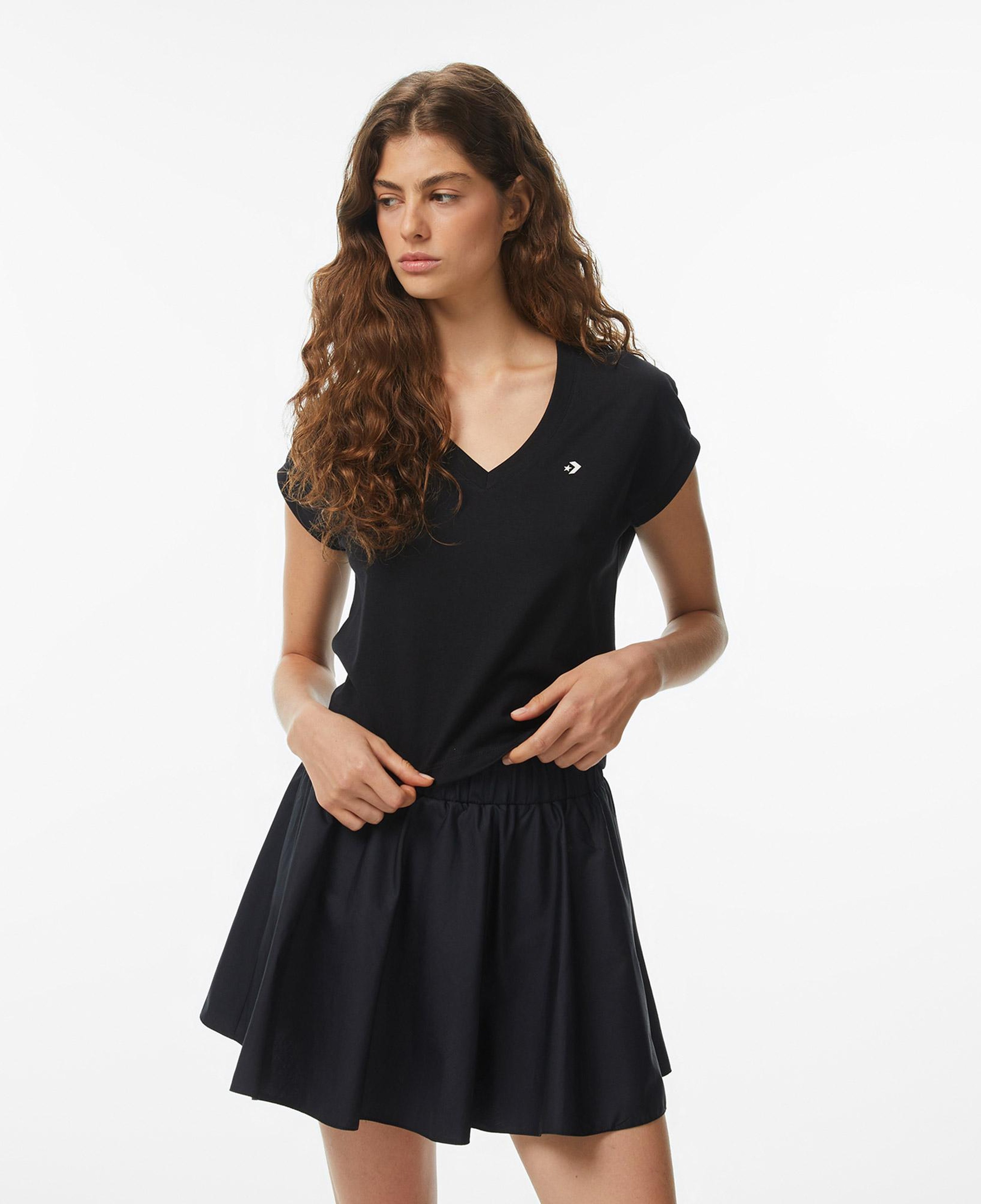 Converse Kadın Siyah T-Shirt
