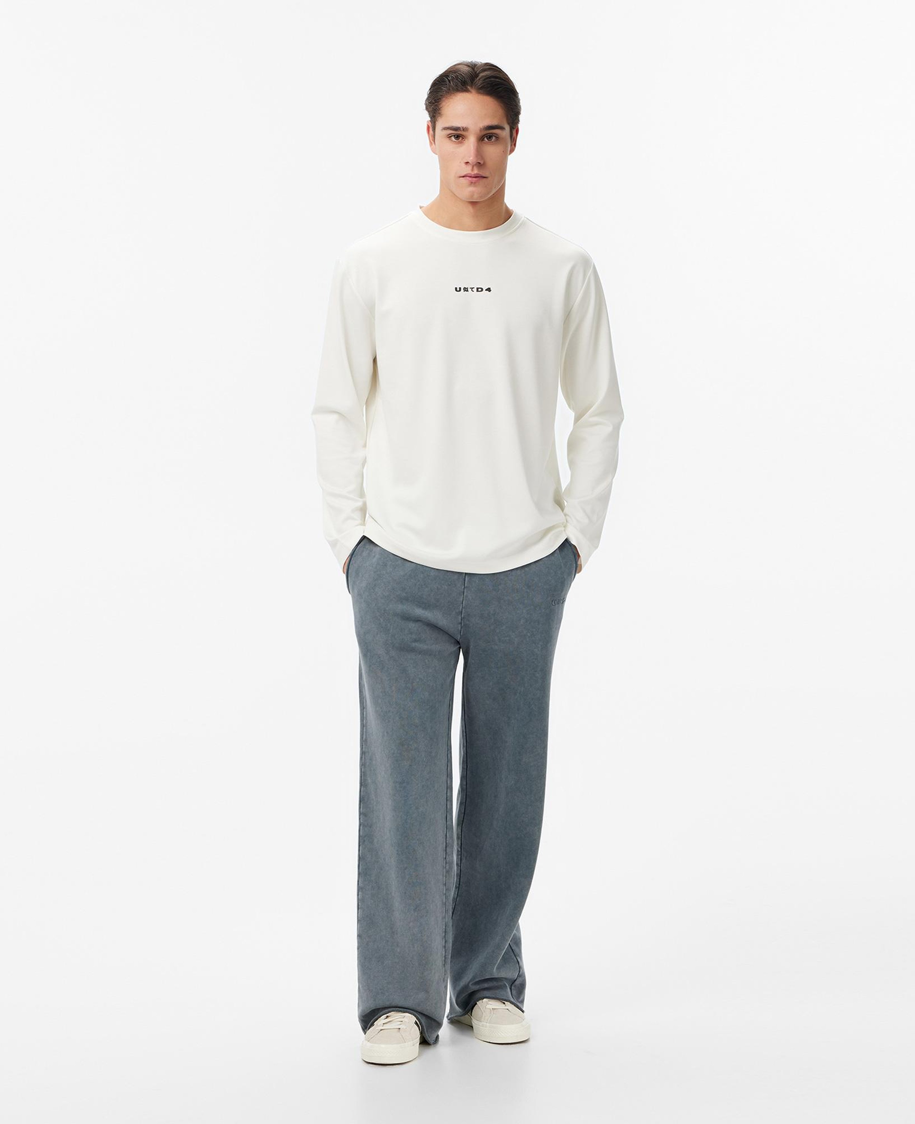 UNITED4 Essentials Erkek Bej T-Shirt