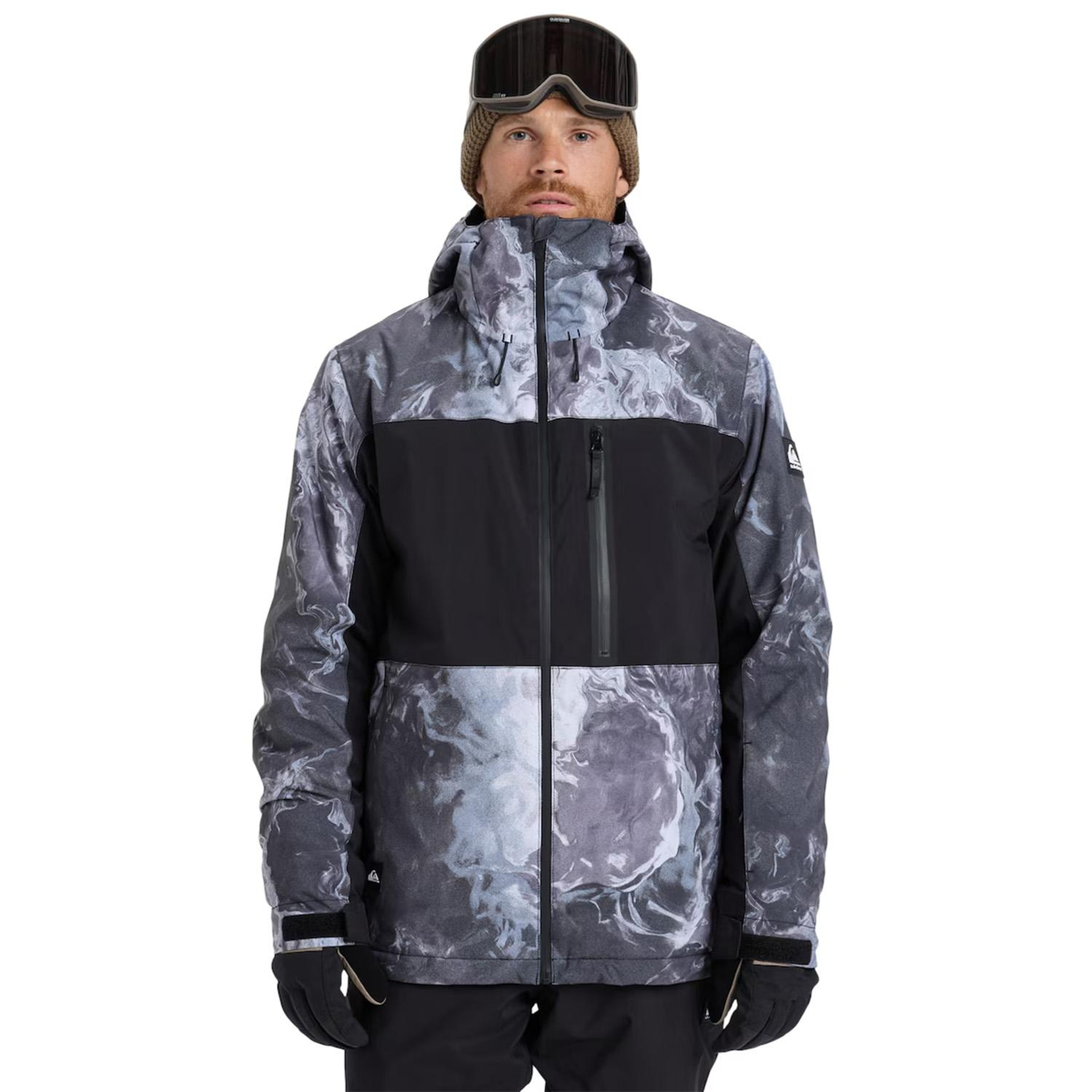 Quiksilver Sycamore Printed Erkek Snowboard Ceketi