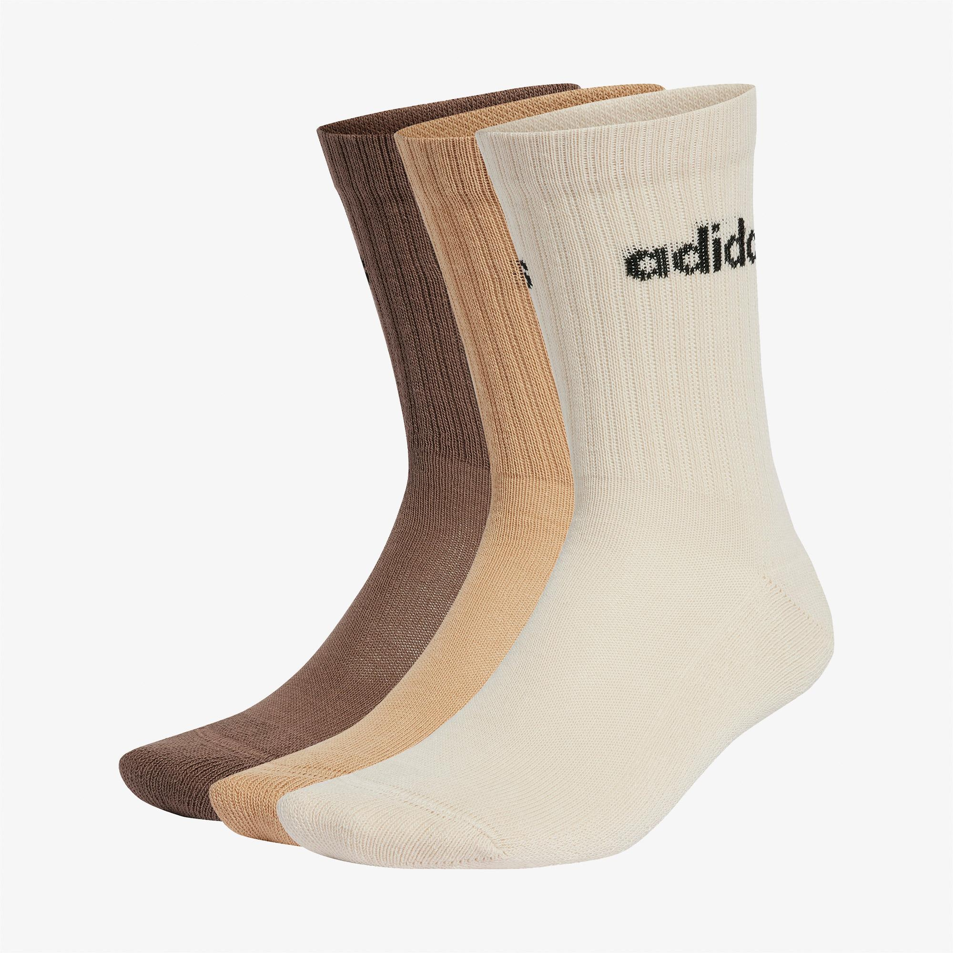 adidas Linear Crew 3lü Unisex Beyaz Antrenman Çorabı