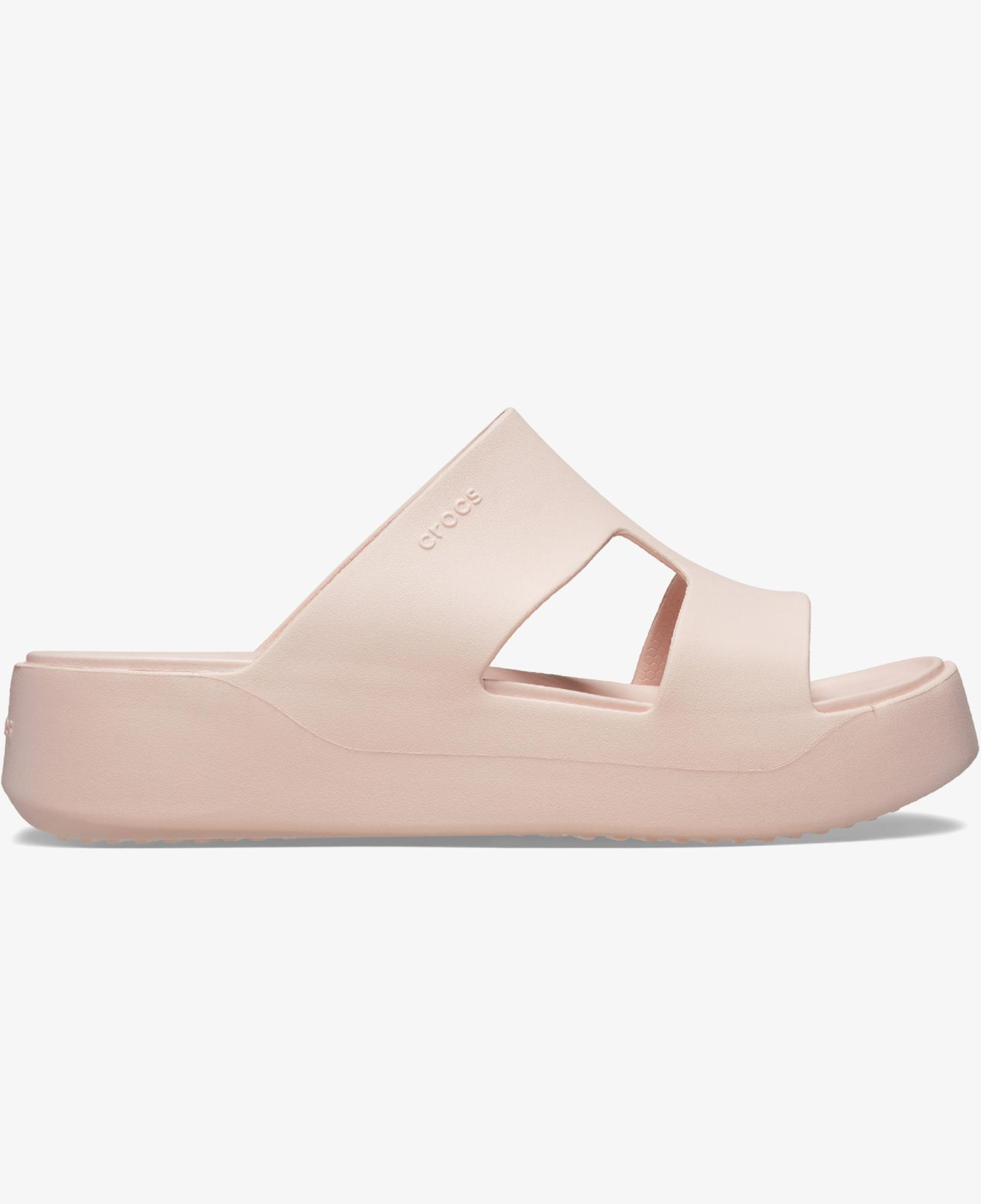 Crocs Getaway Platform H-Strap Kadın Bej Terlik