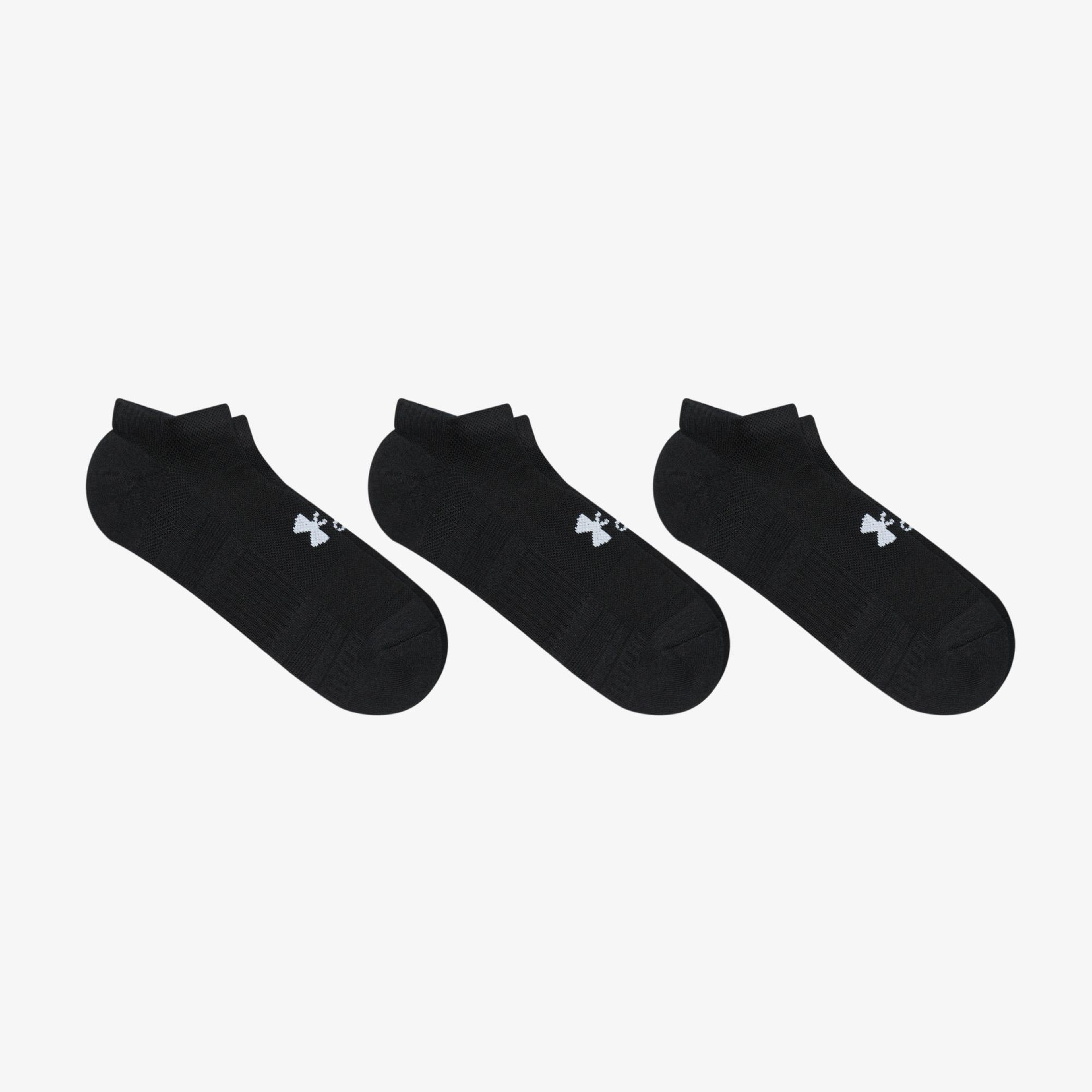 Under Armour Performance Cotton 3lü Unisex Siyah Antrenman Çorabı