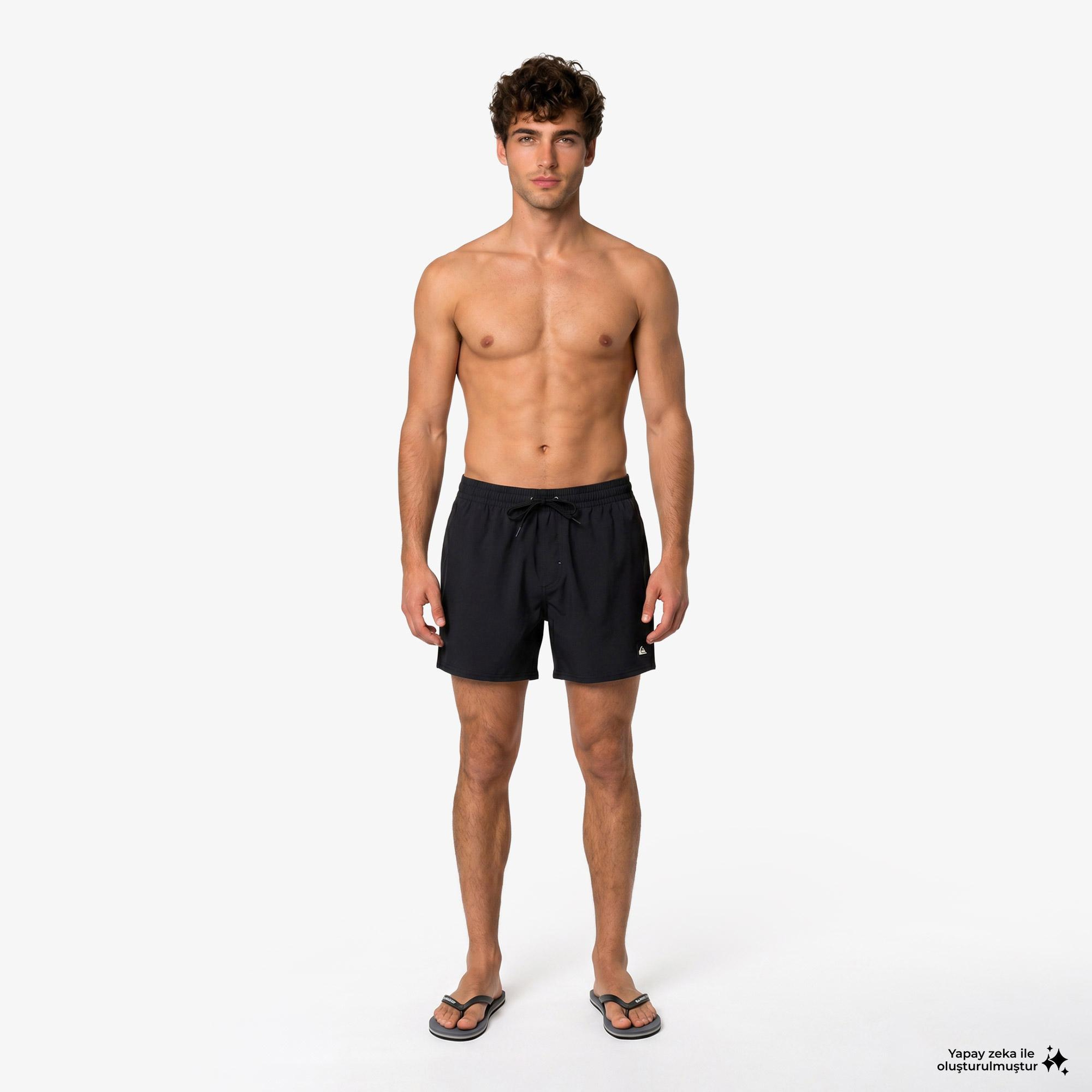 Quiksilver Everyday Flex Volley 15 Erkek Siyah Deniz Şortu