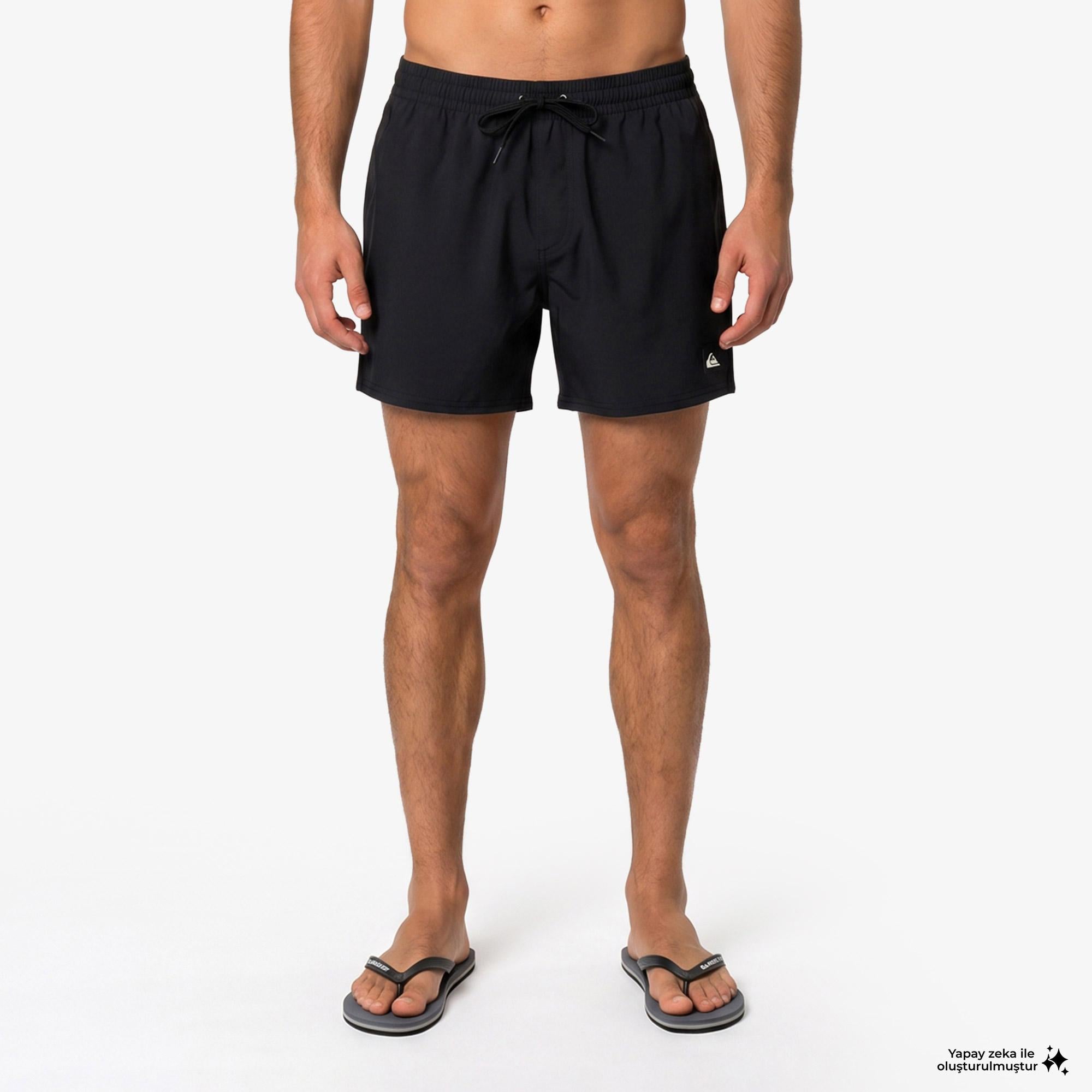 Quiksilver Everyday Flex Volley 15 Erkek Siyah Deniz Şortu