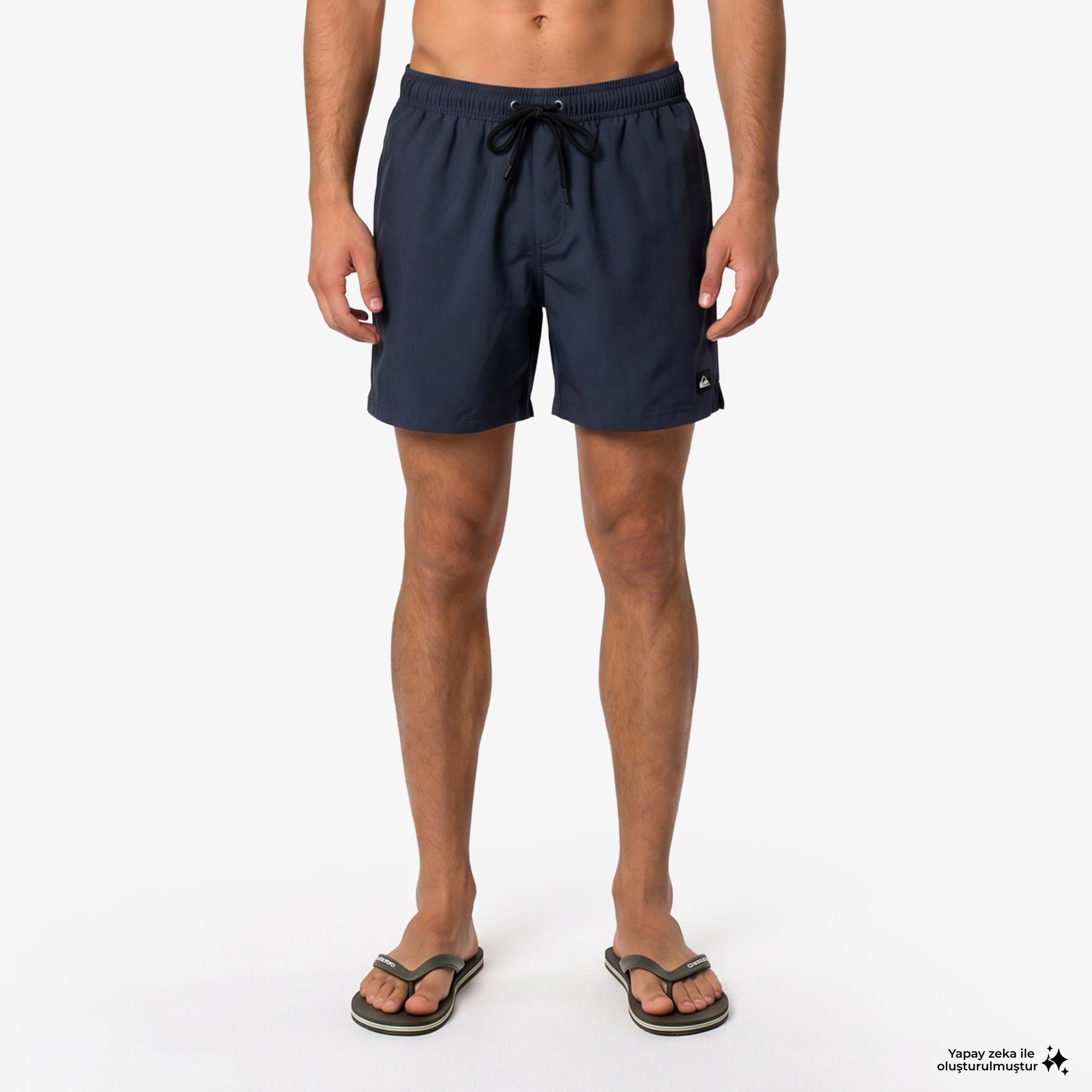 Quiksilver Everyday Solid Volley 15 Erkek Lacivert Deniz Şortu
