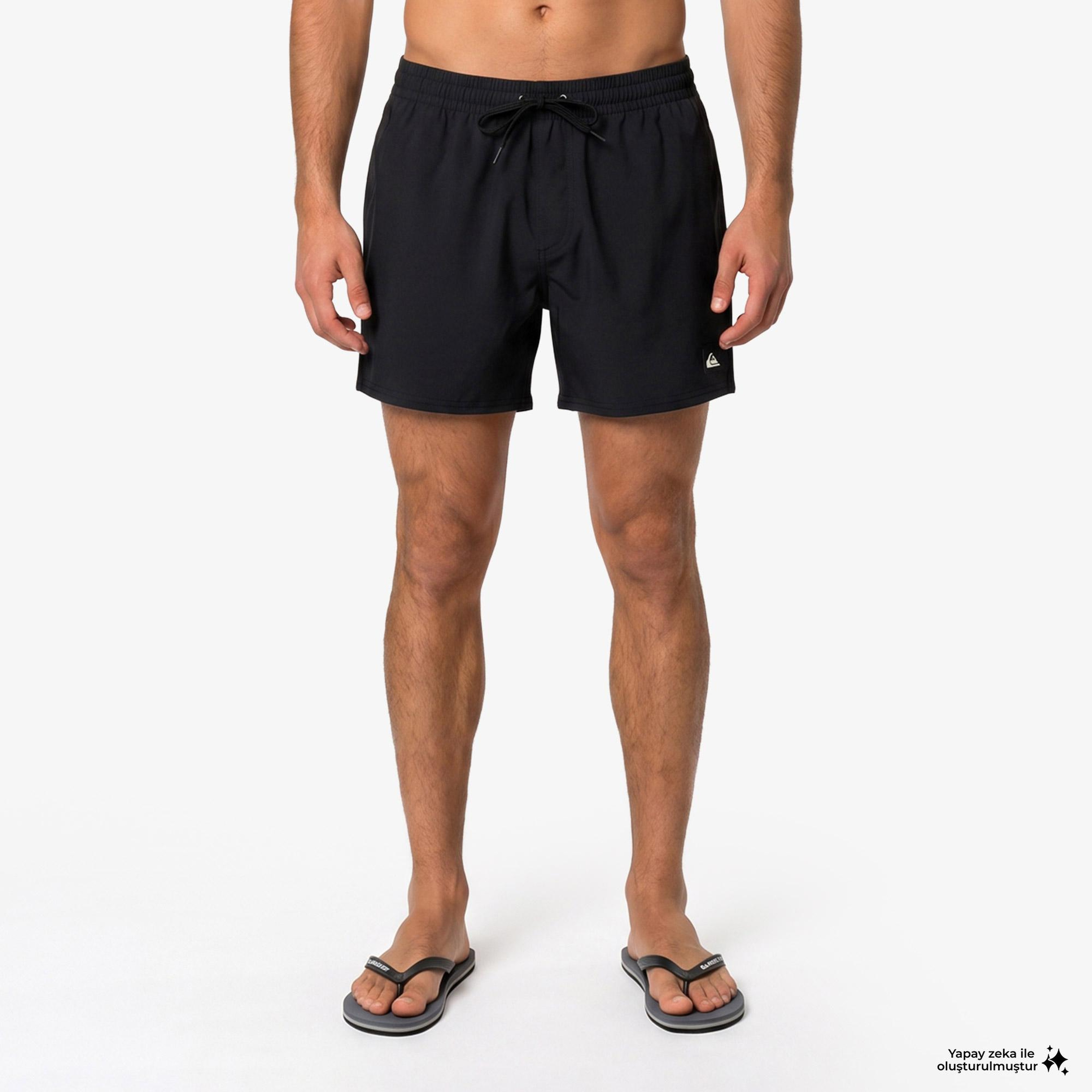 Quiksilver Everyday Flex Volley 15 Erkek Siyah Deniz Şortu