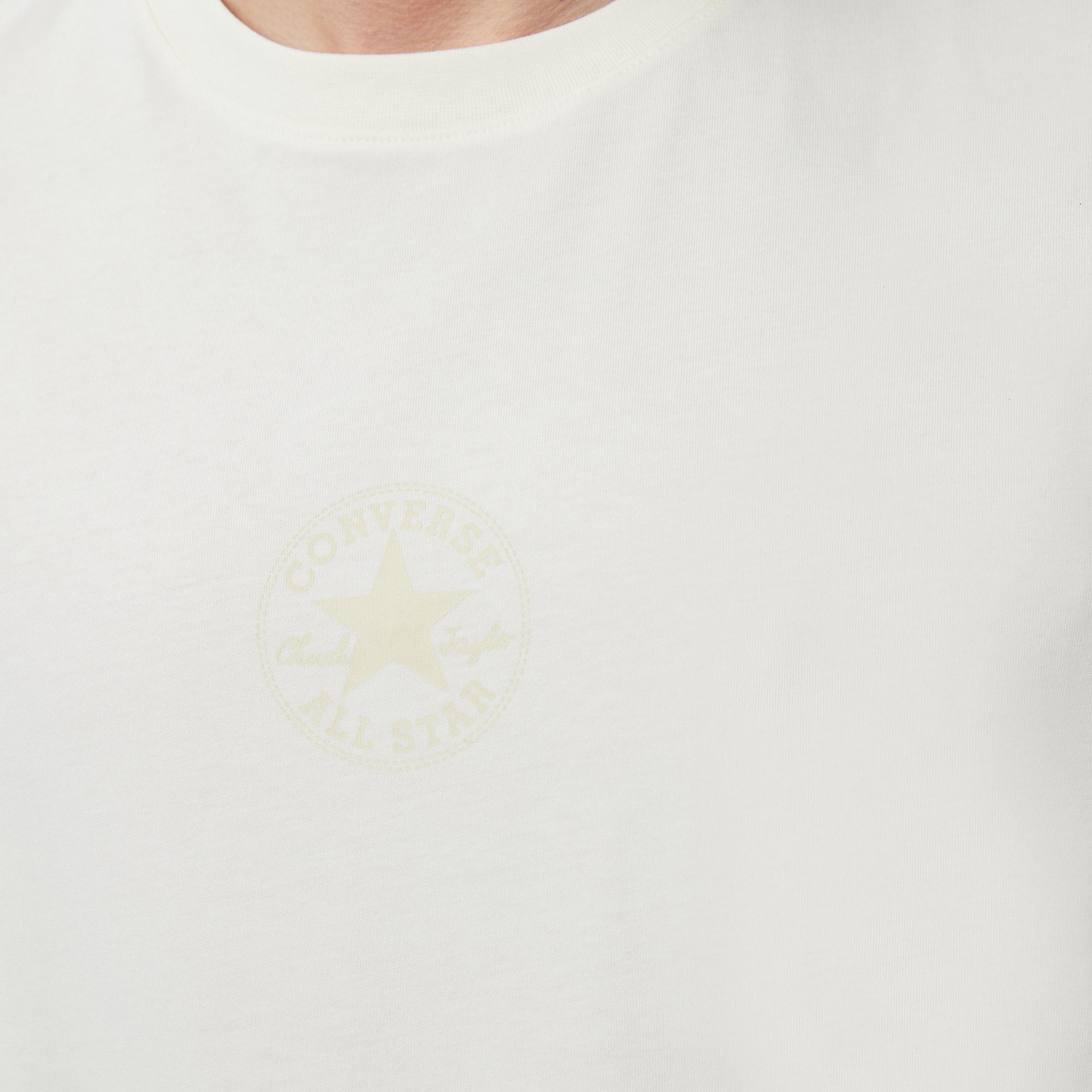 Converse Erkek Beyaz Kolsuz T-Shirt