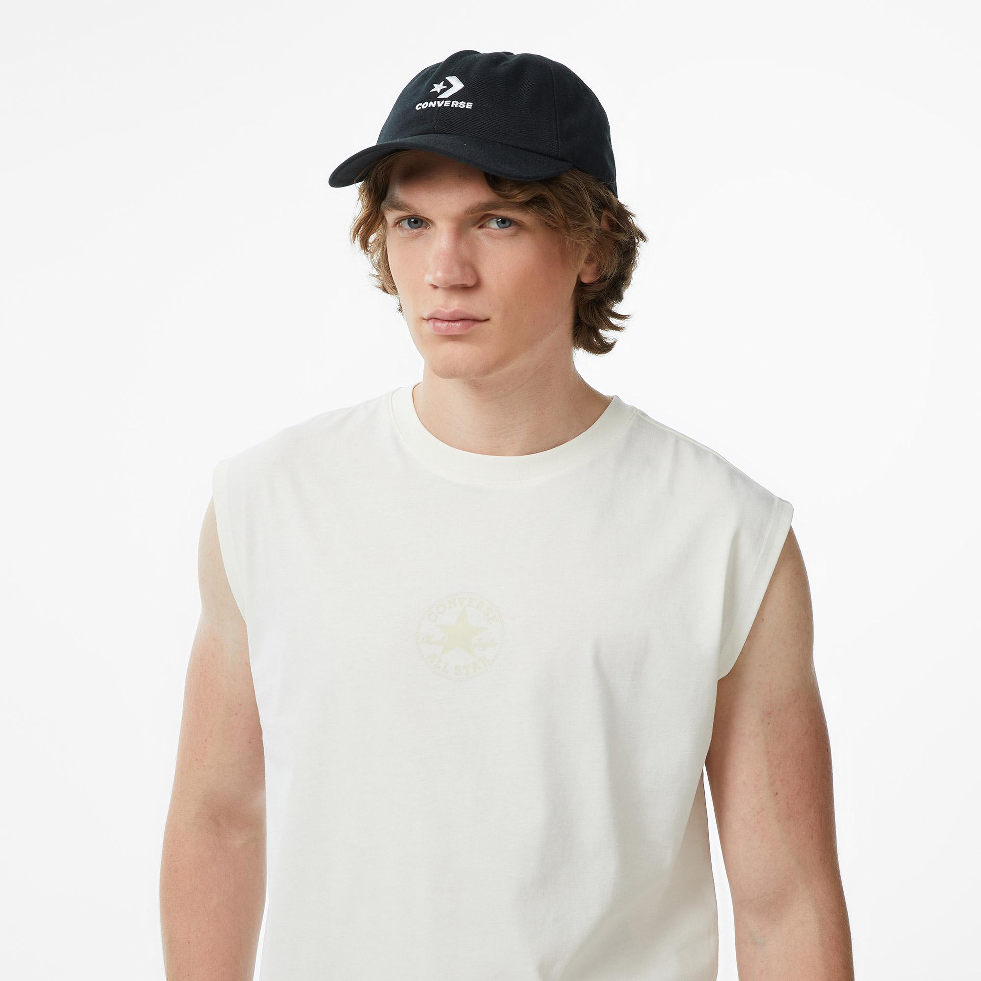 Converse Erkek Beyaz Kolsuz T-Shirt