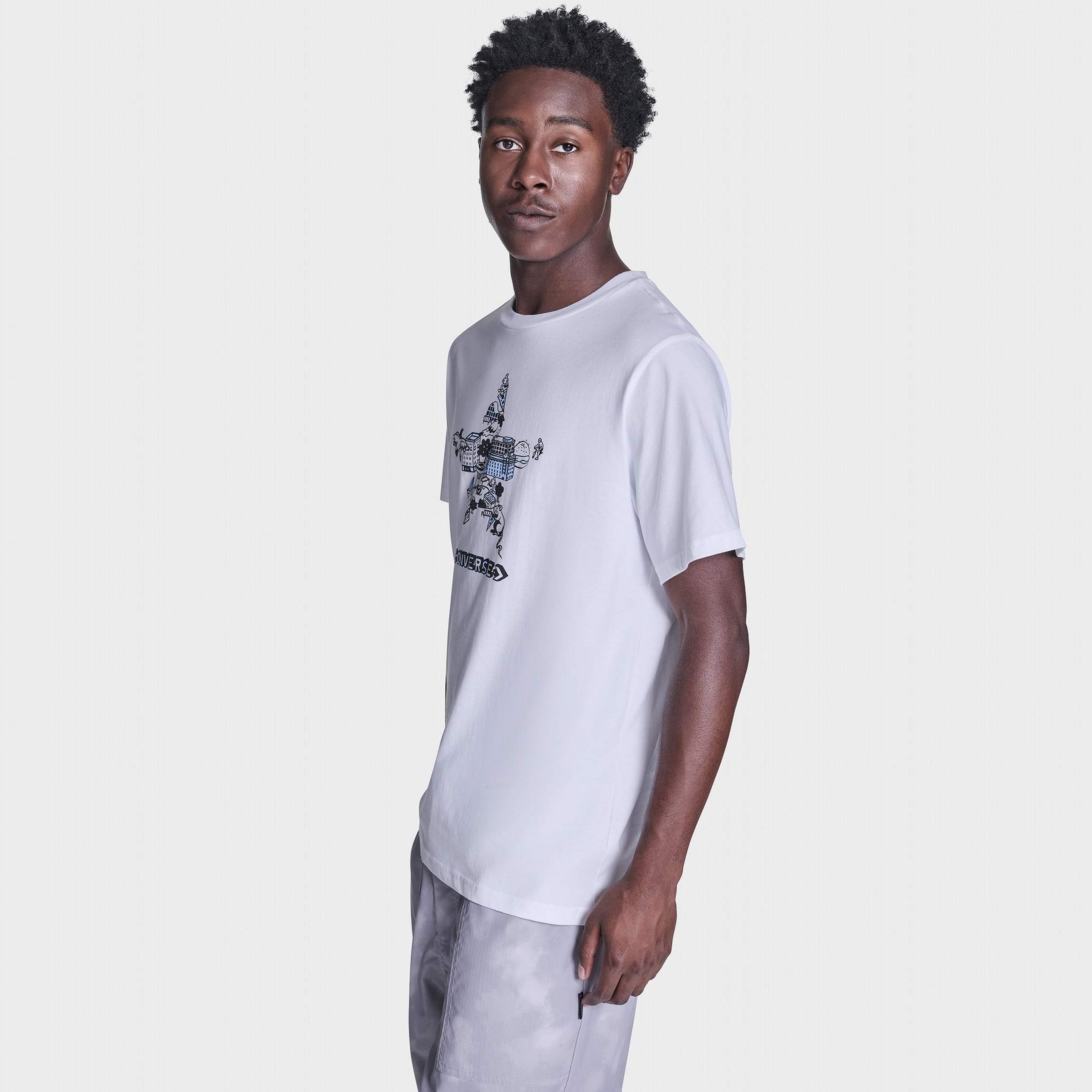 Converse Erkek Beyaz T-Shirt