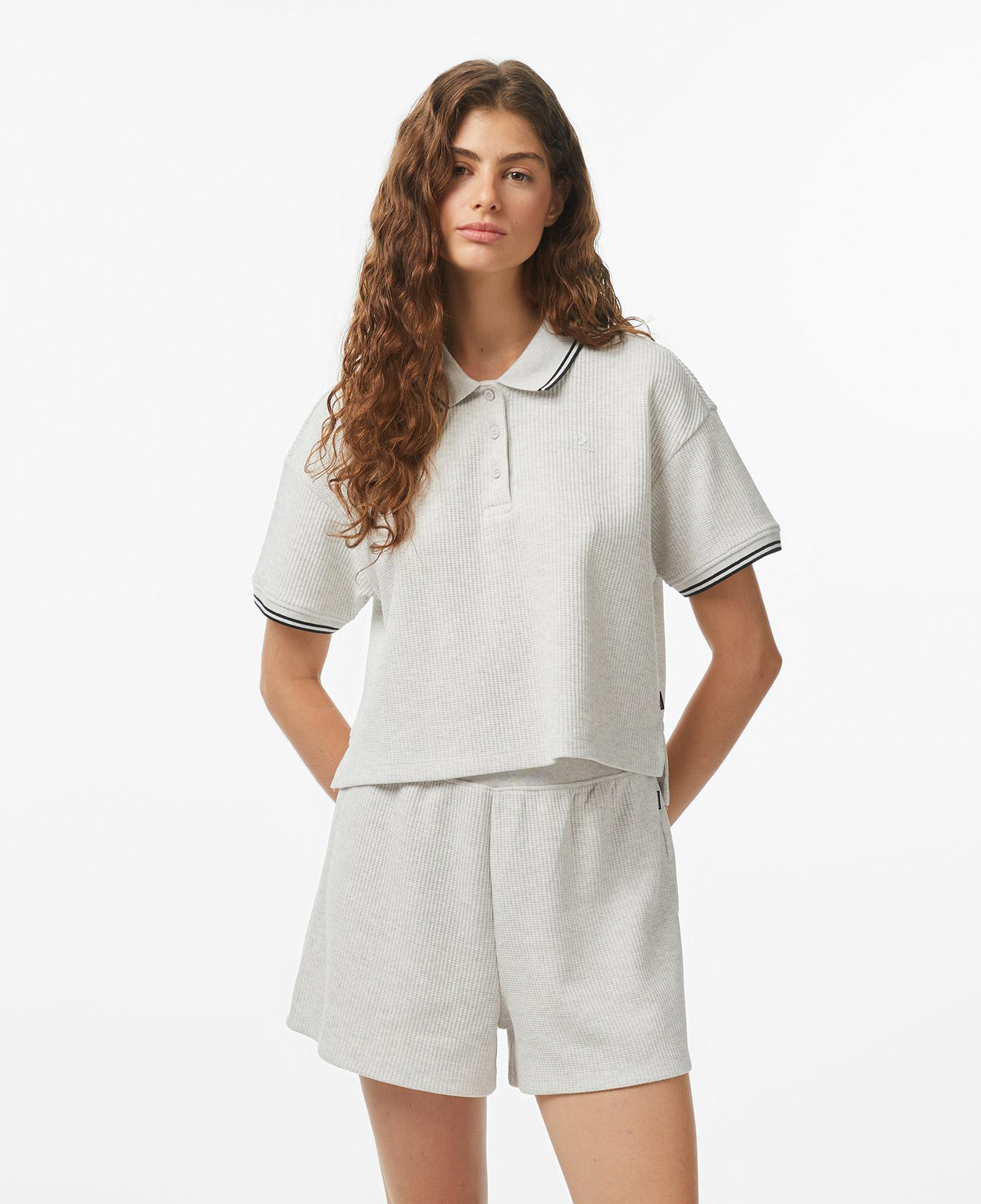 Converse Kadın Gri Polo Yaka T-Shirt