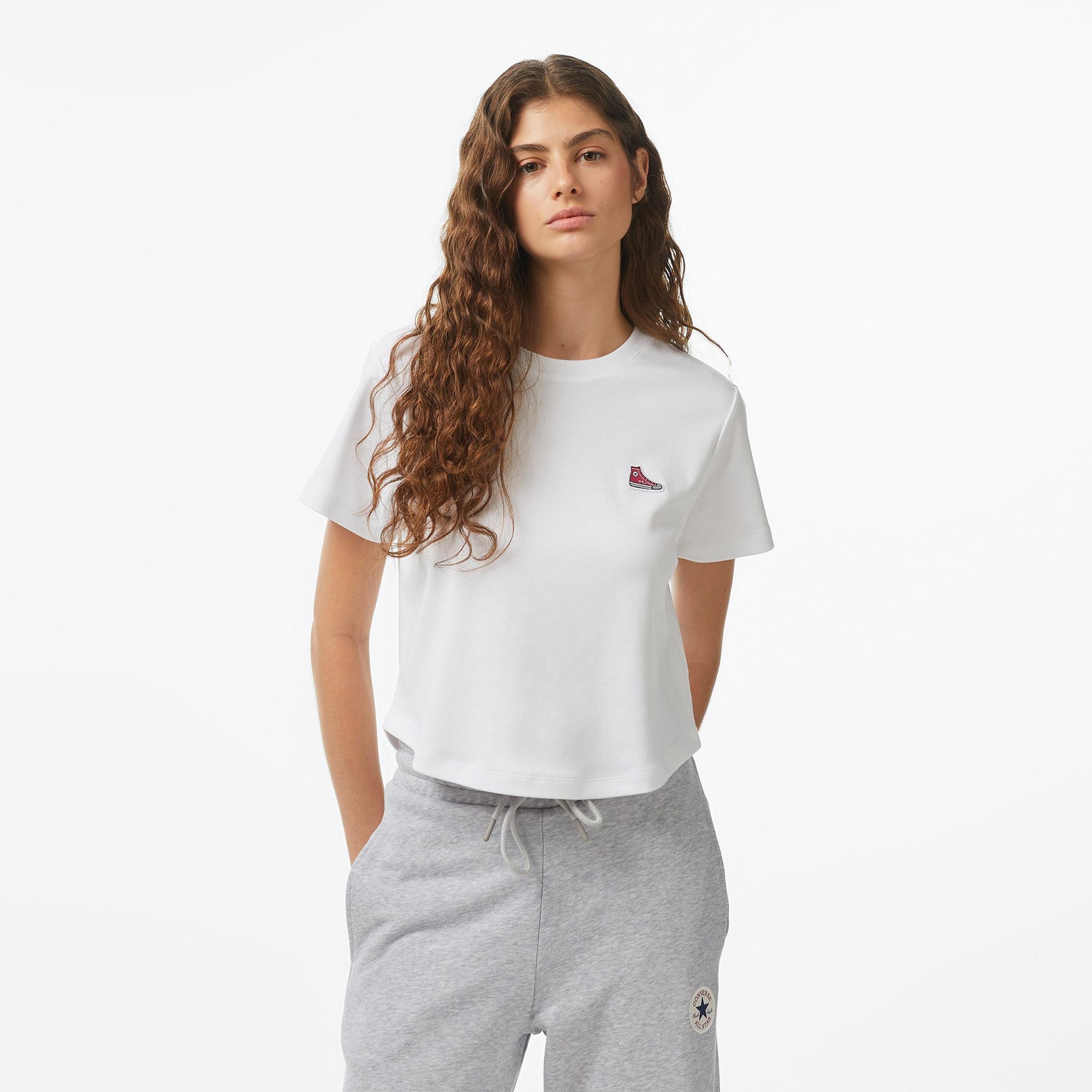 Converse Kadın Beyaz T-Shirt
