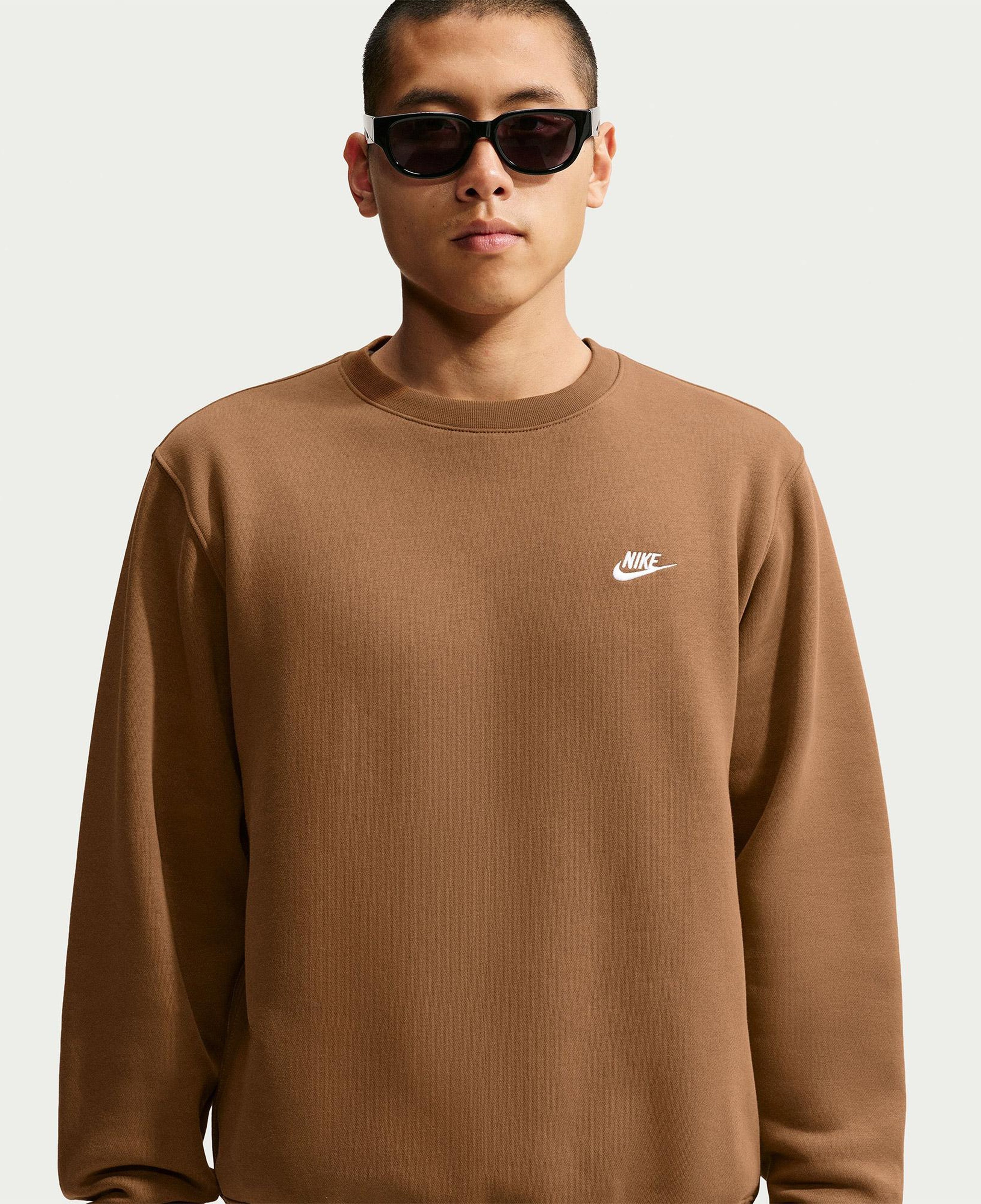Nike Club Crew Erkek Bej Sweatshirt