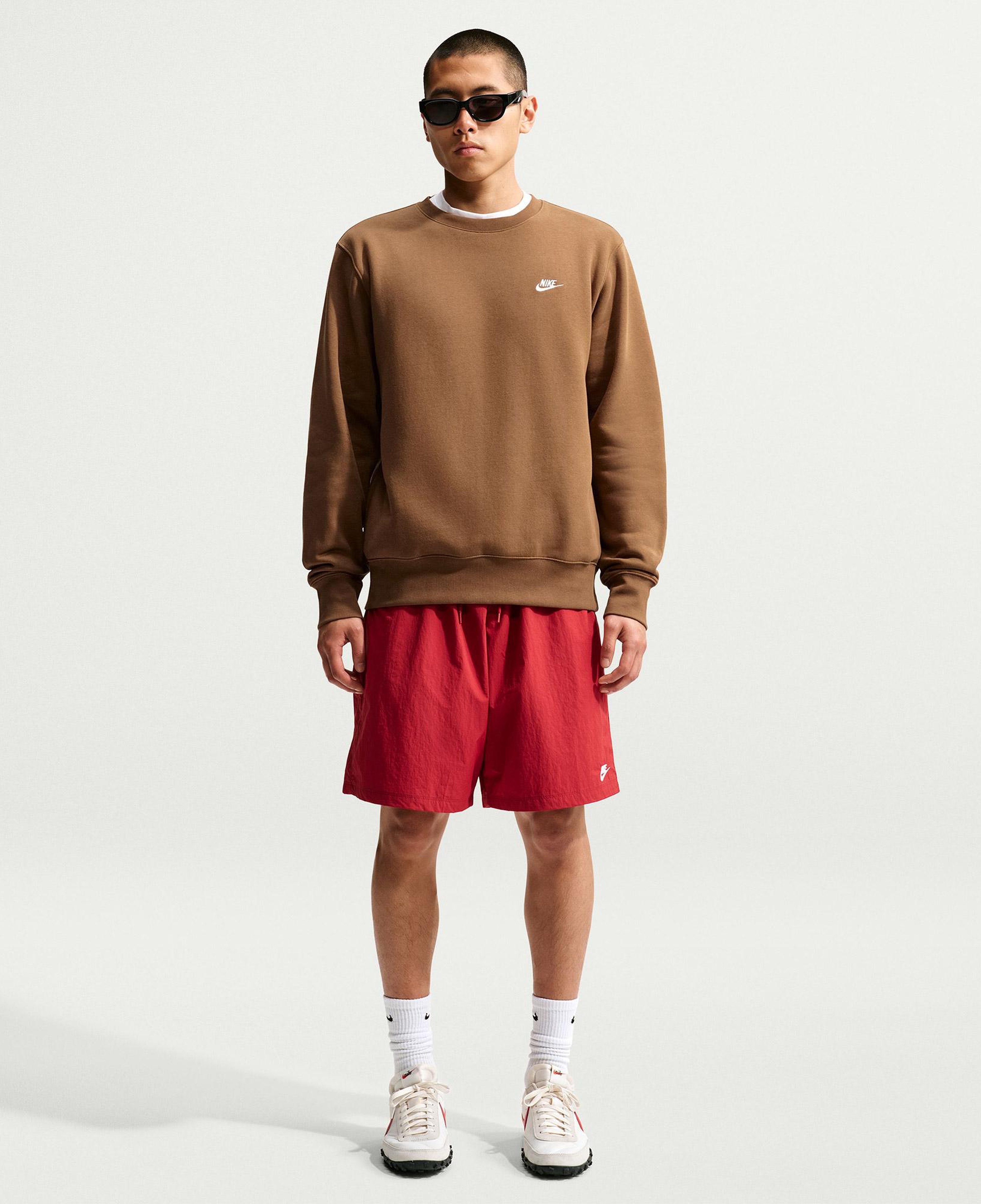 Nike Club Crew Erkek Bej Sweatshirt