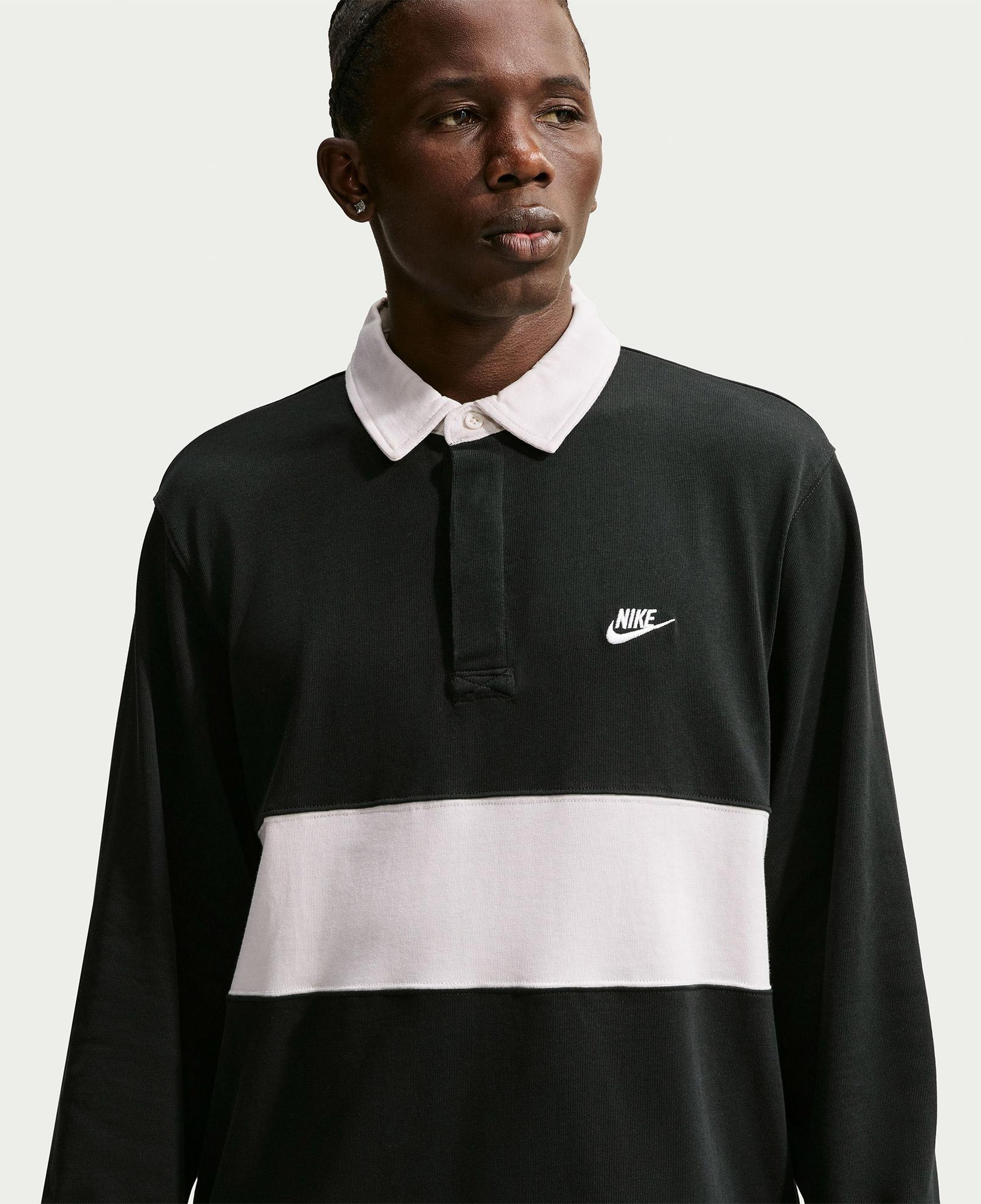 Nike Sportswear Club Rugby Erkek Siyah Polo