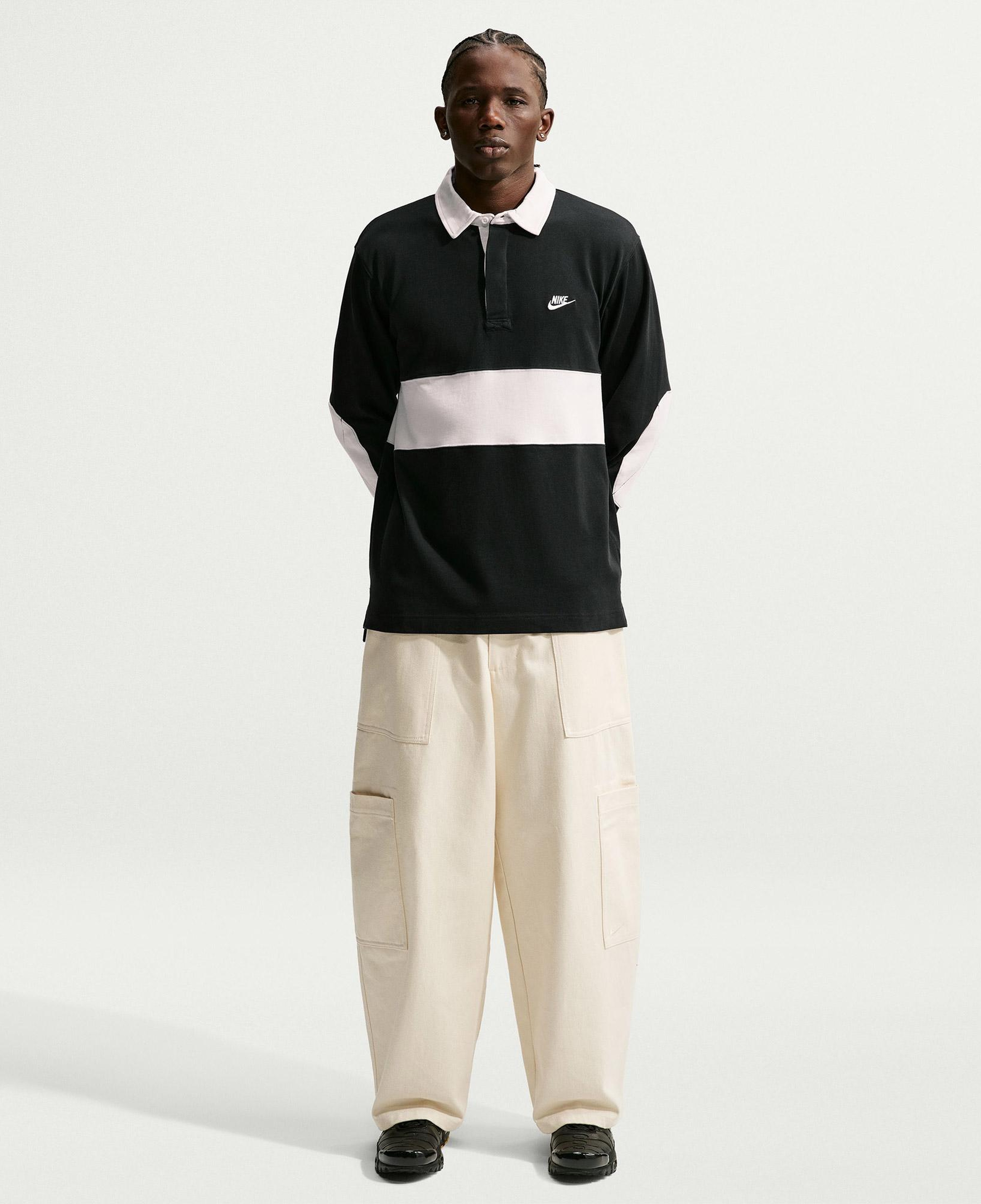 Nike Sportswear Club Rugby Erkek Siyah Polo