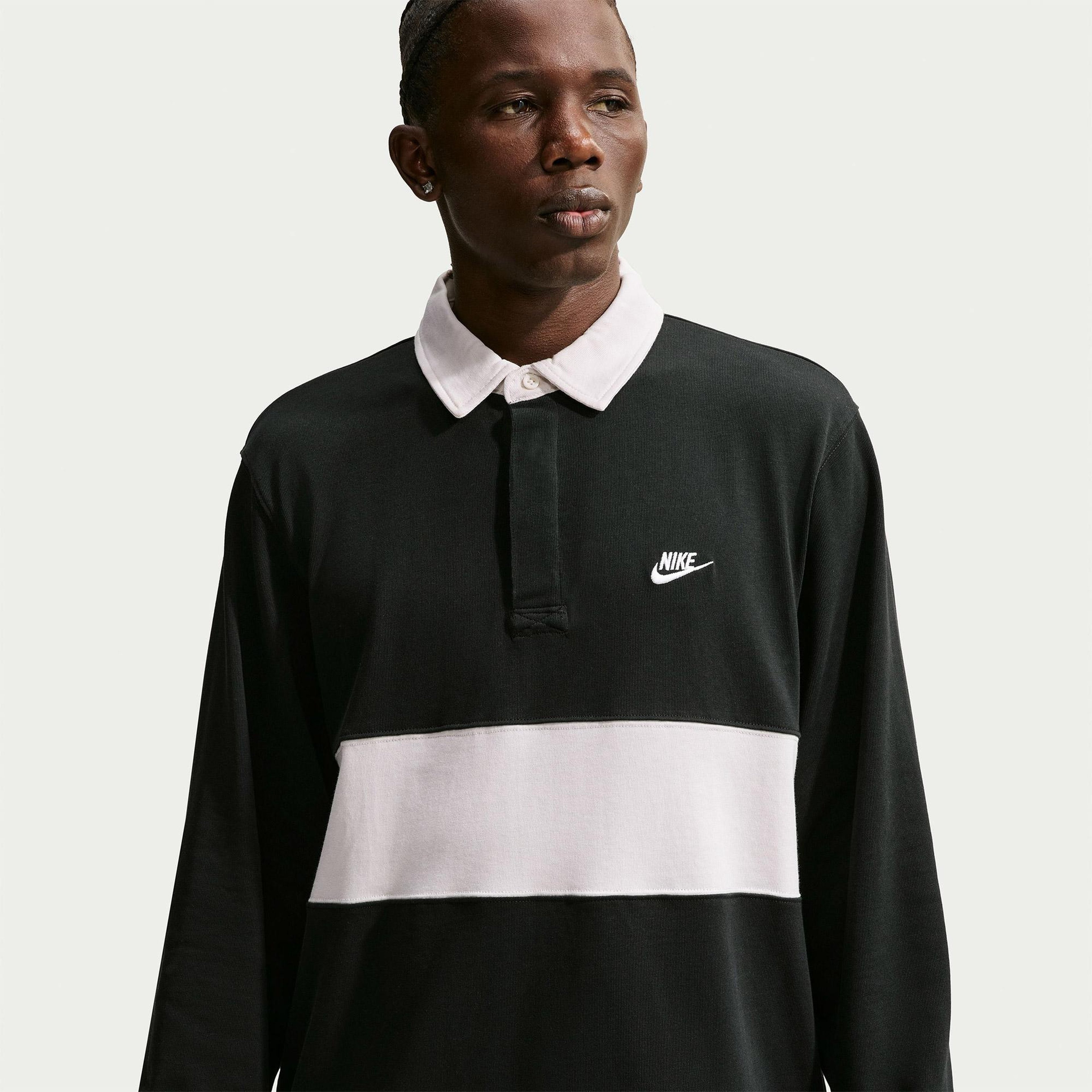 Nike Sportswear Club Rugby Erkek Siyah Polo