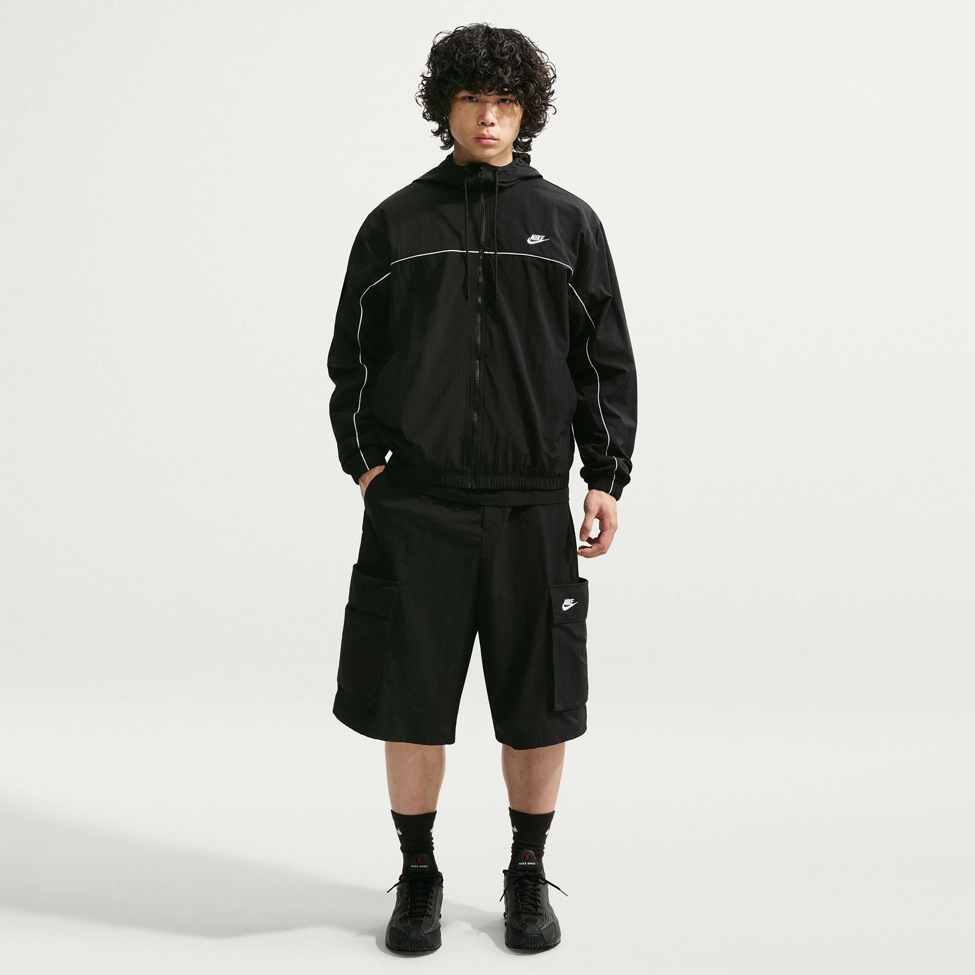 Nike Club Athlete Erkek Siyah Ceket