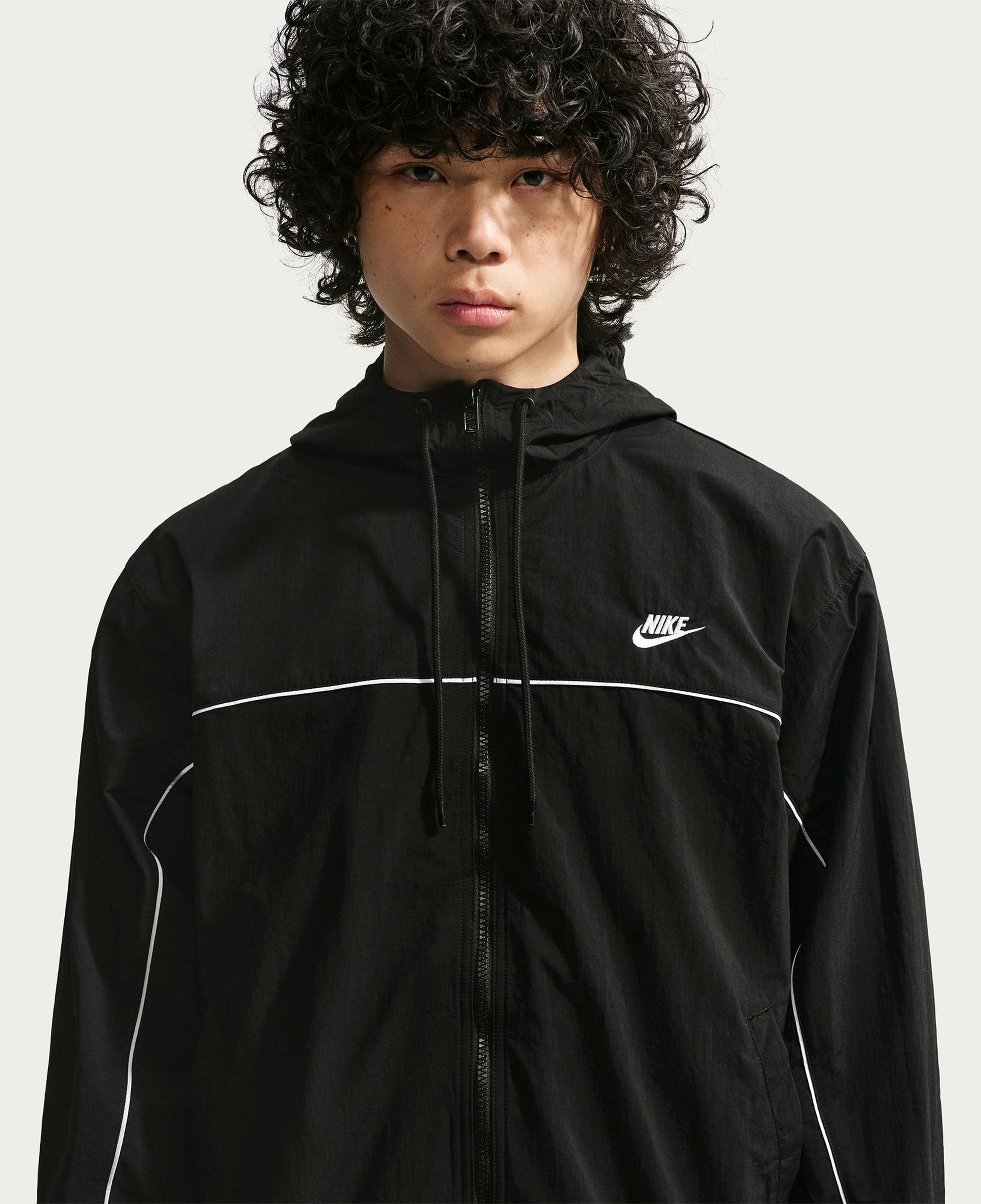 Nike Club Athlete Erkek Siyah Ceket