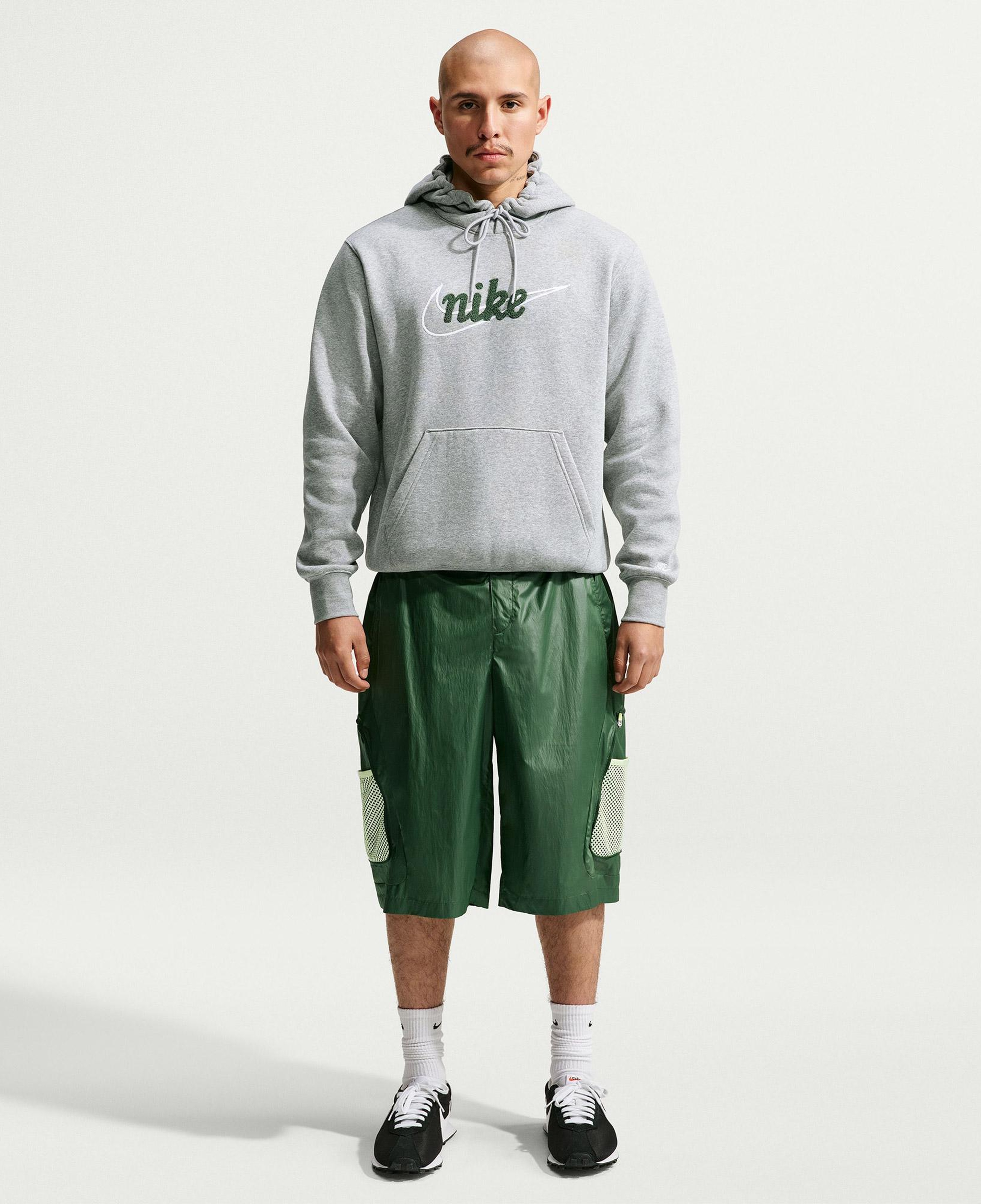 Nike Sportswear Club Erkek Gri Hoodie