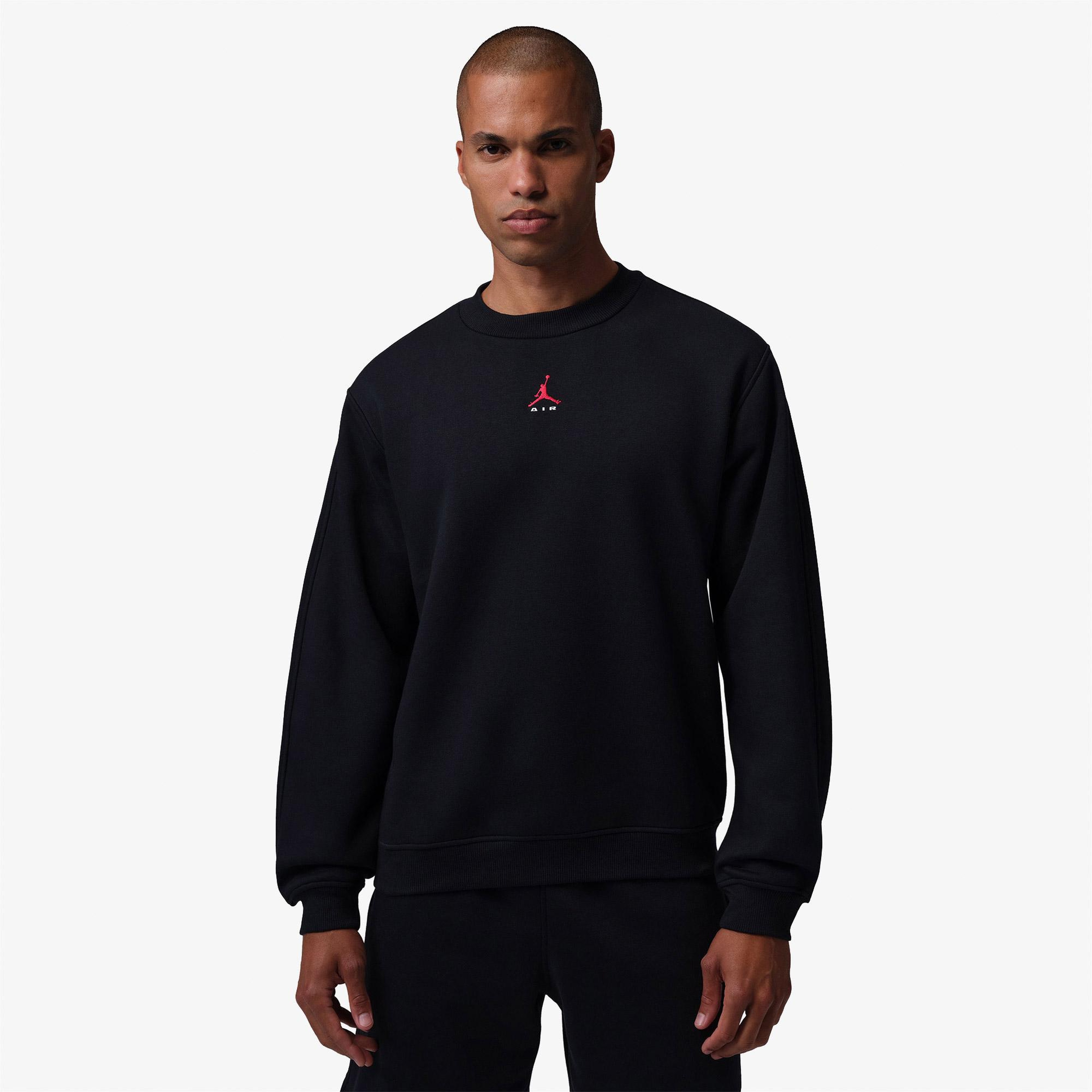 Jordan Brooklyn Crew Erkek Siyah Sweatshirt